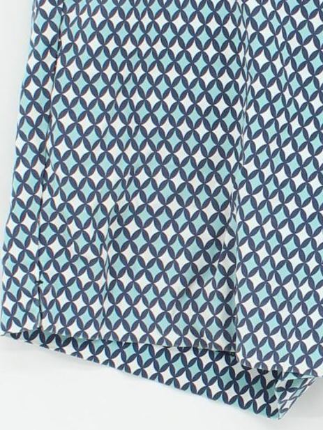 Boden Men's Shorts L Blue Geometric Cotton with Elastane Chino - Image 4
