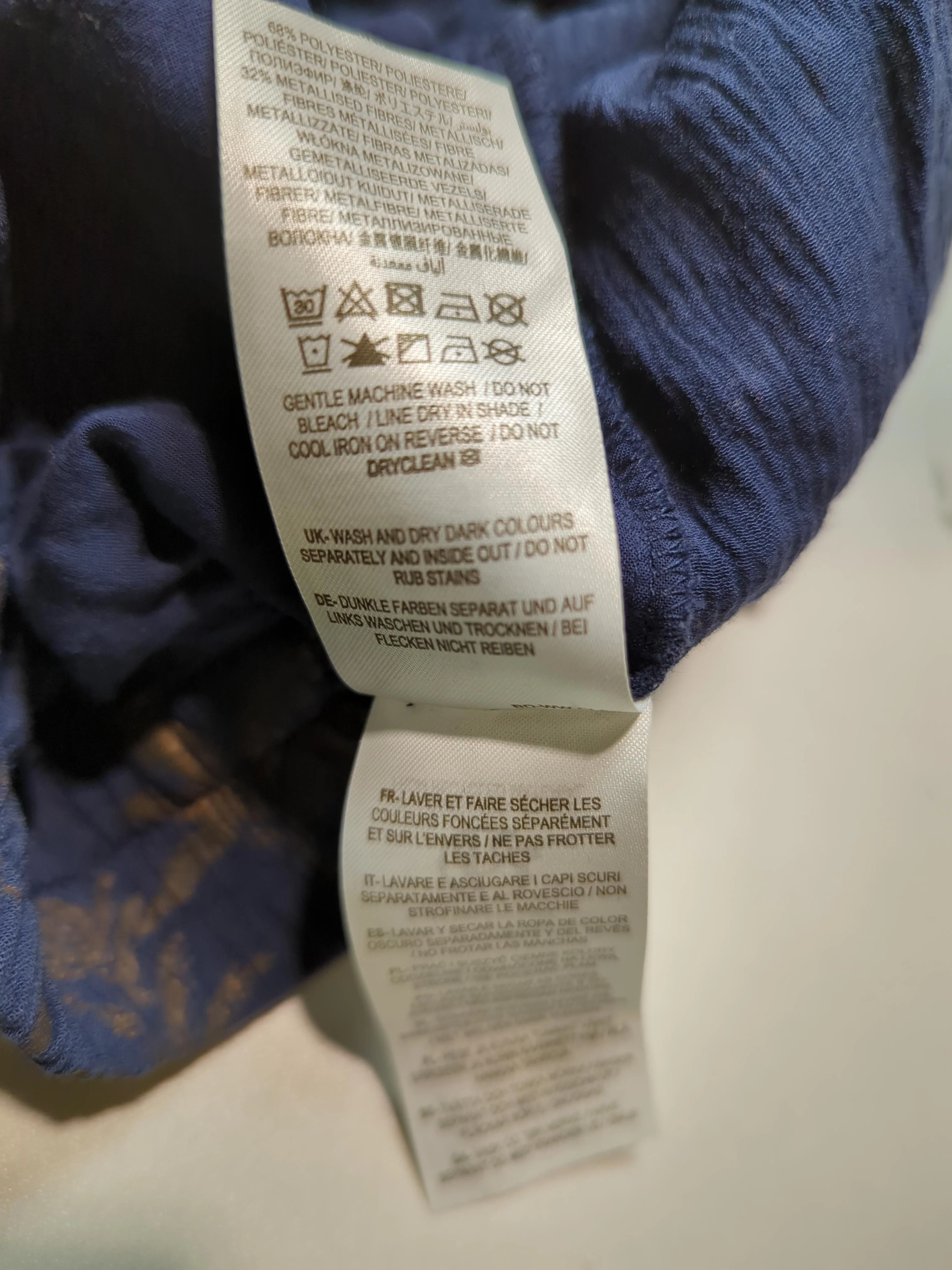 Boden Men's Shorts W 32 in Blue Graphic Polyester with Other Chino - Image 6