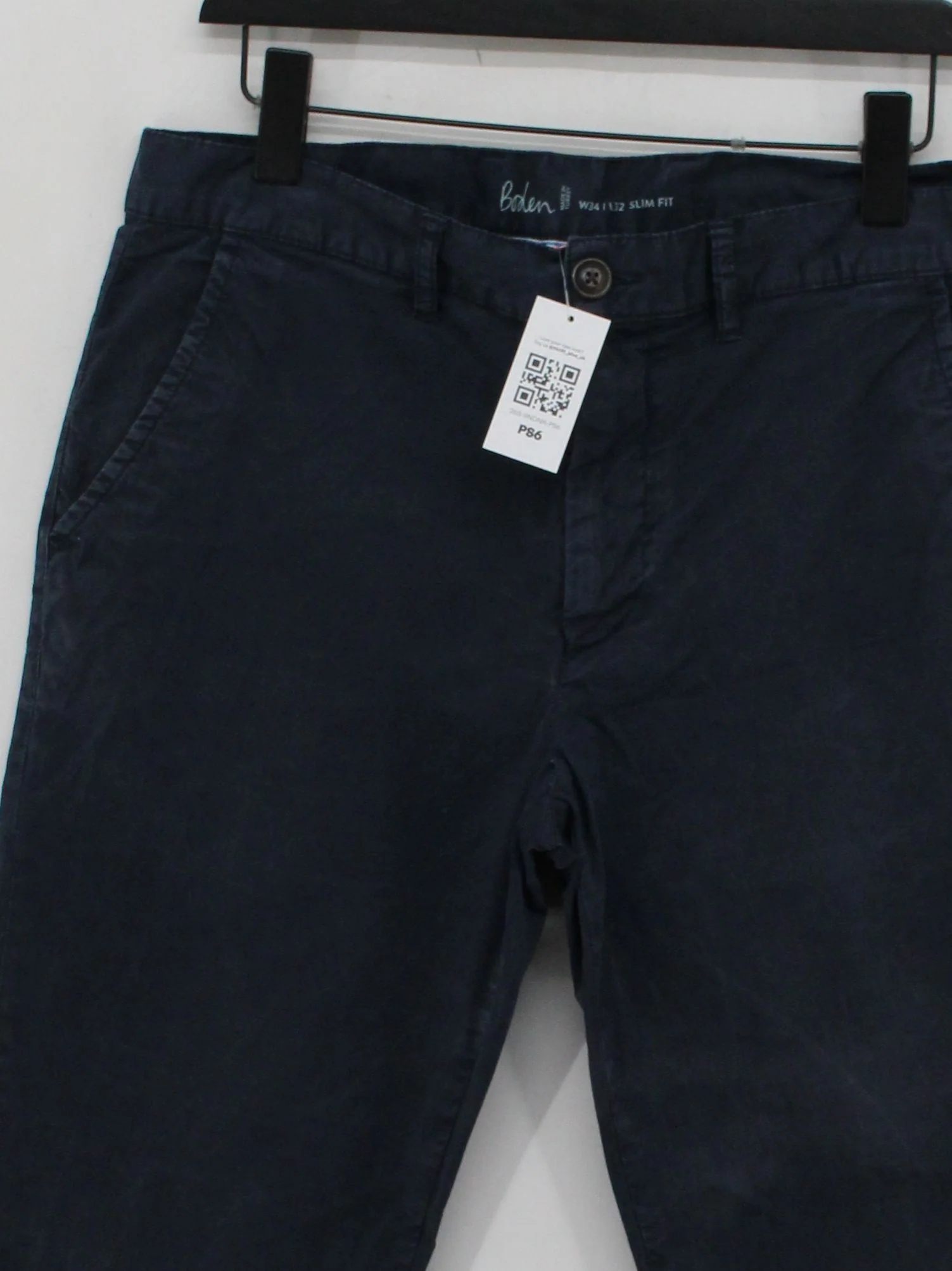Boden Men's Trousers M Blue 100% Cotton Tapered Chino - Image 3
