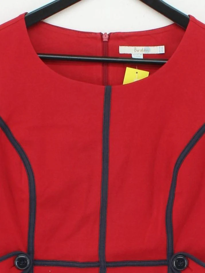 Boden Mini Dress UK12 in Red - Image 3