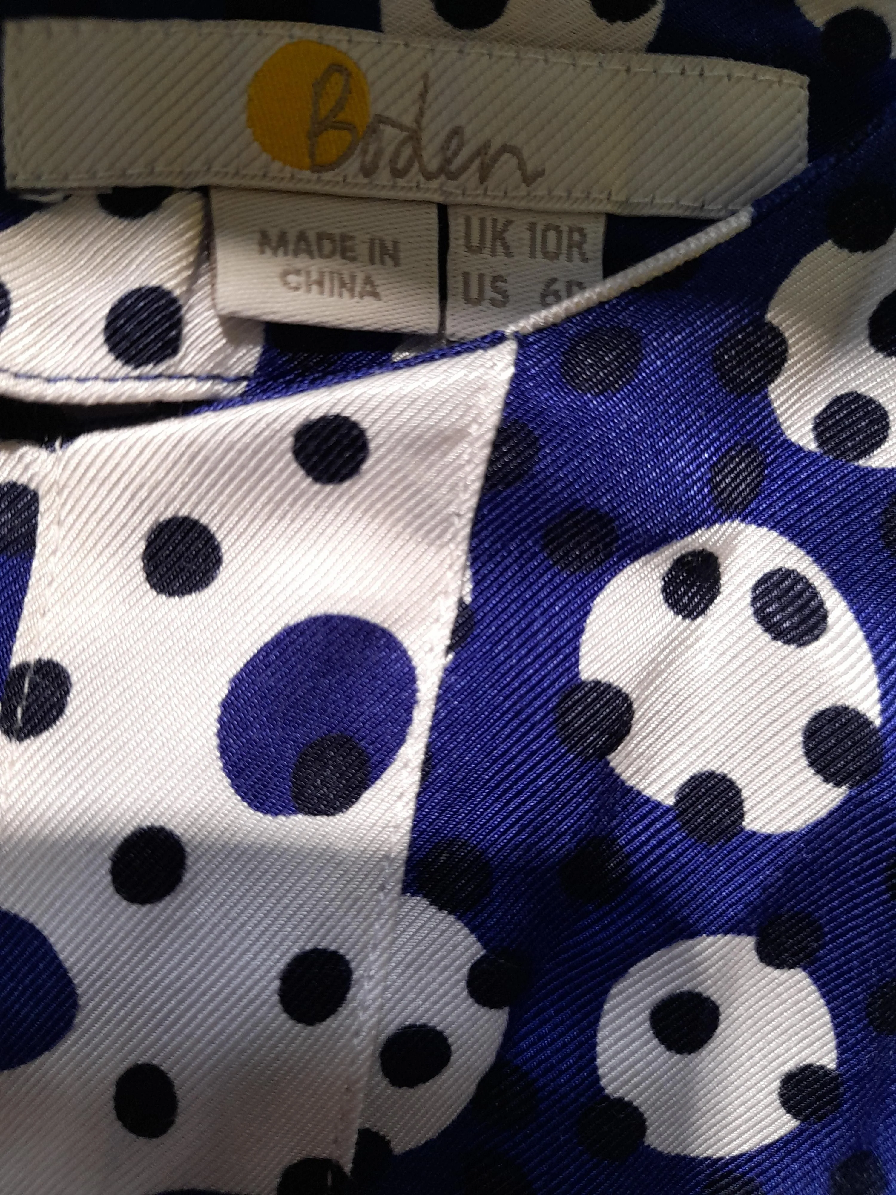 Boden Shirt Midi Dress UK10 in Blue - Image 5