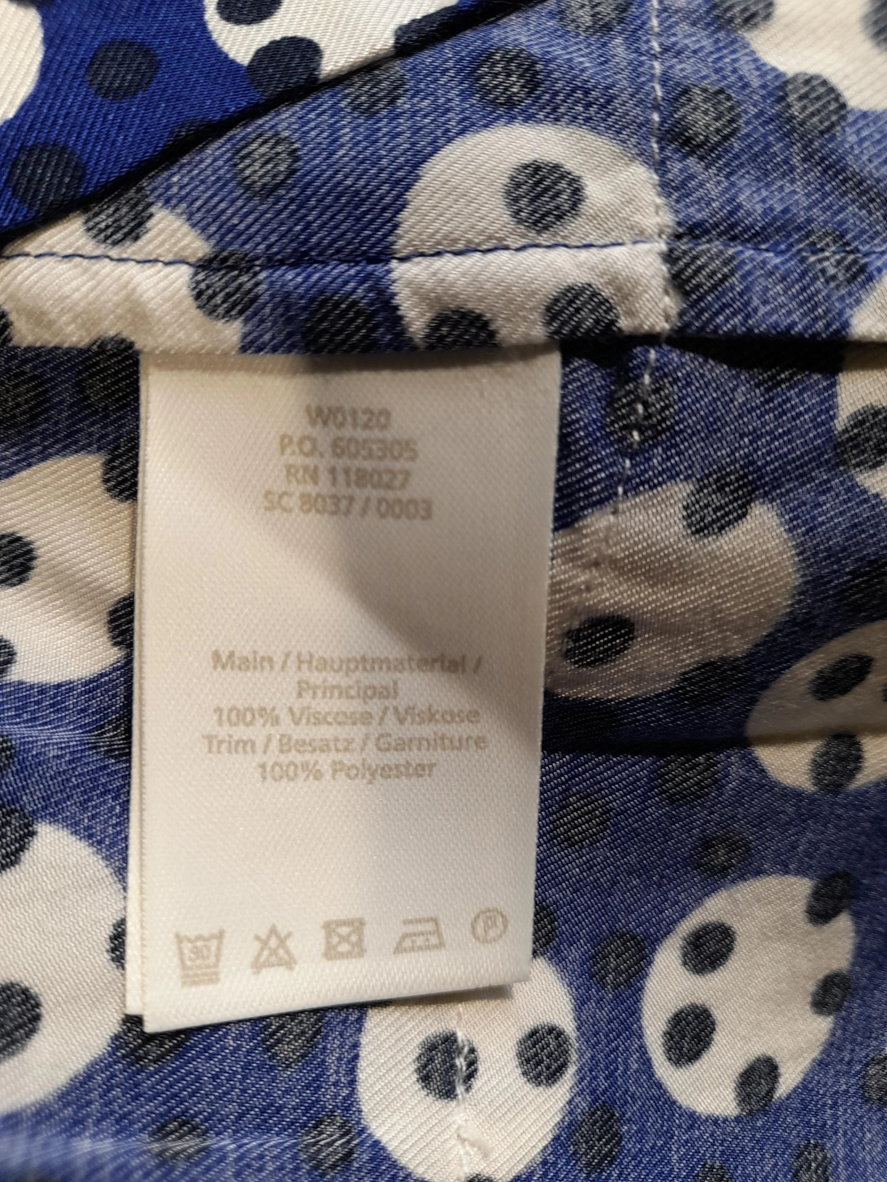 Boden Shirt Midi Dress UK10 in Blue - Image 6