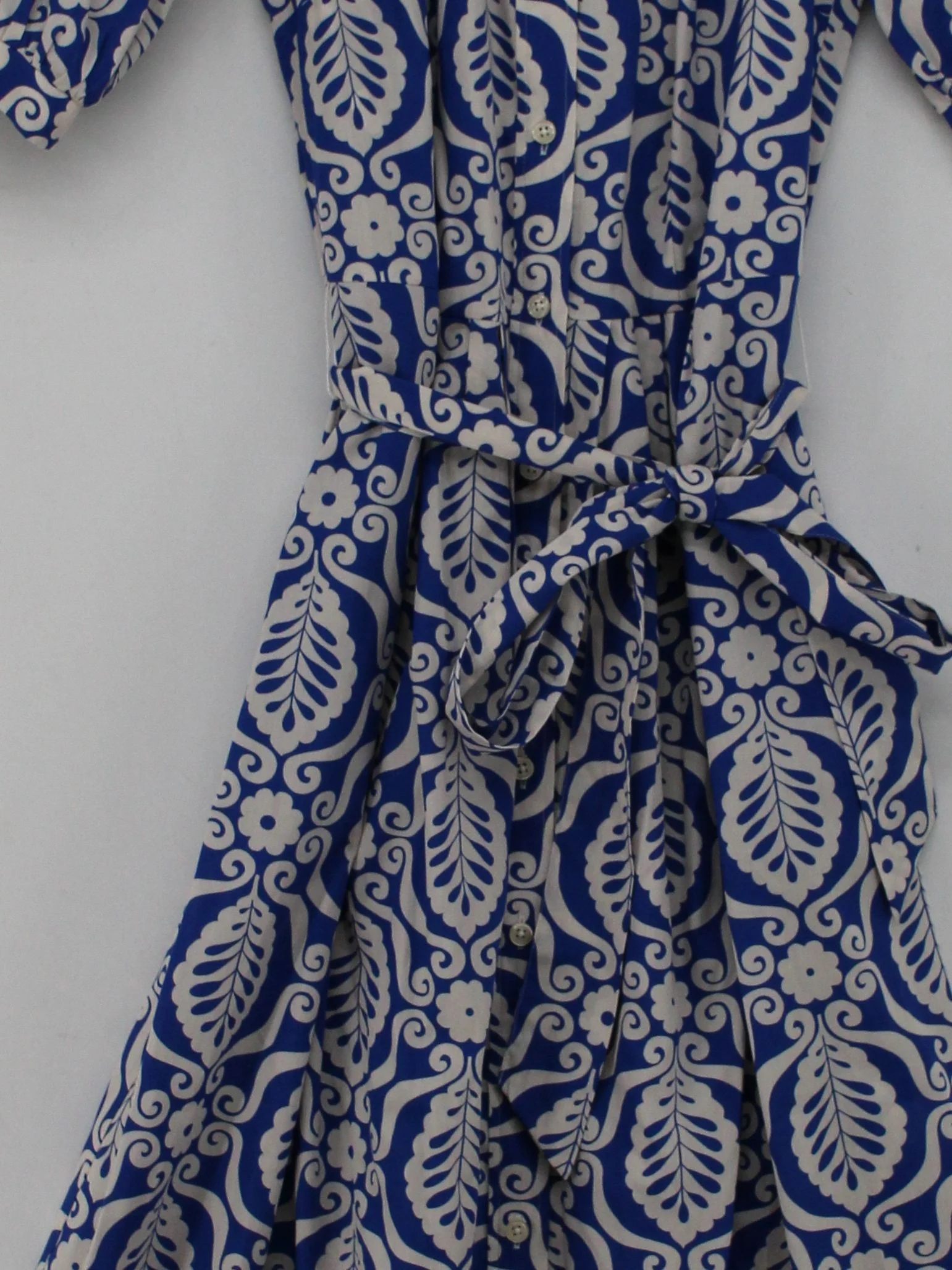 Boden Shirt Midi Dress UK10 in Blue - Image 3