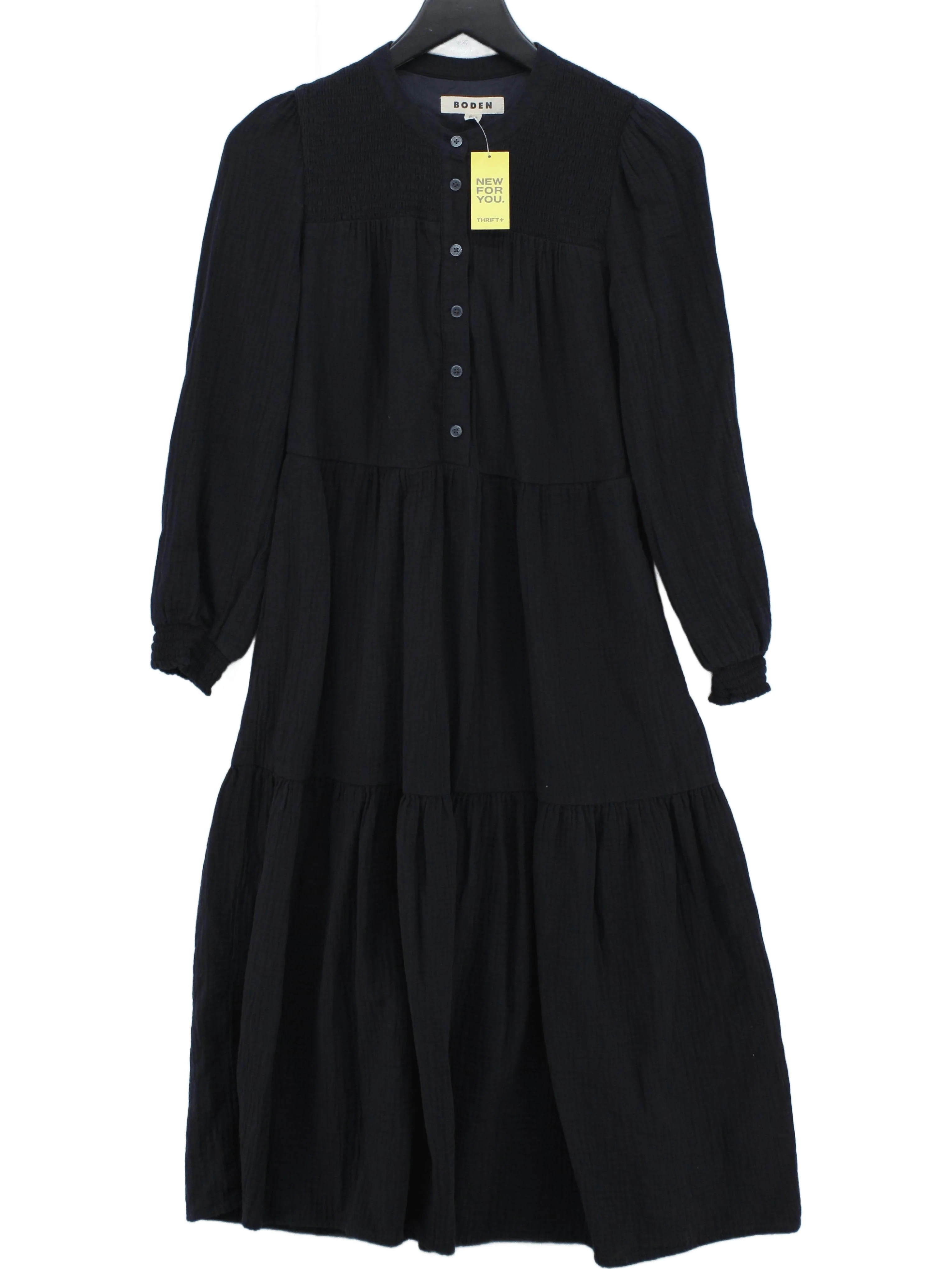 Boden Shirt Midi Dress UK10 in Blue