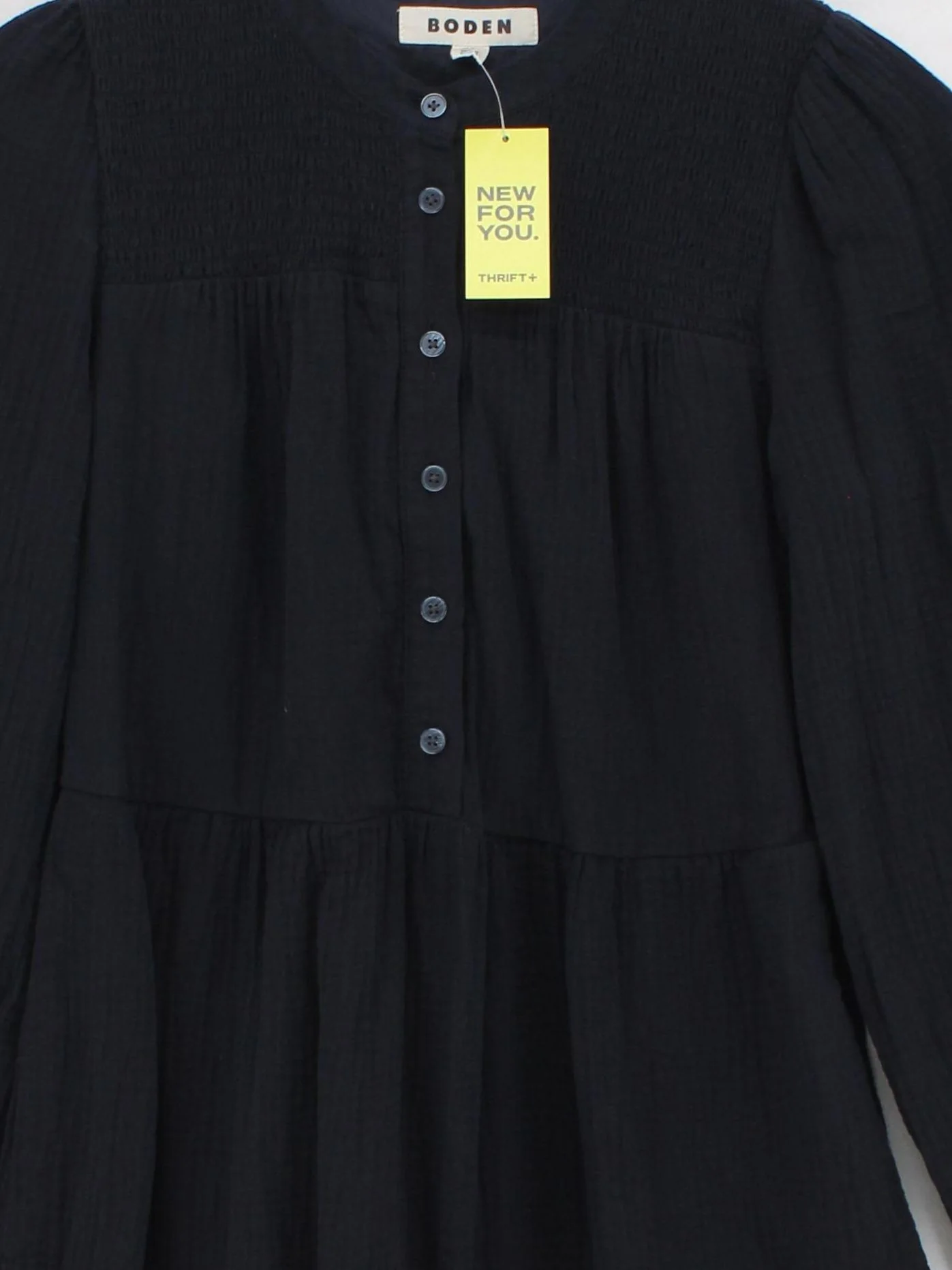 Boden Shirt Midi Dress UK10 in Blue - Image 3