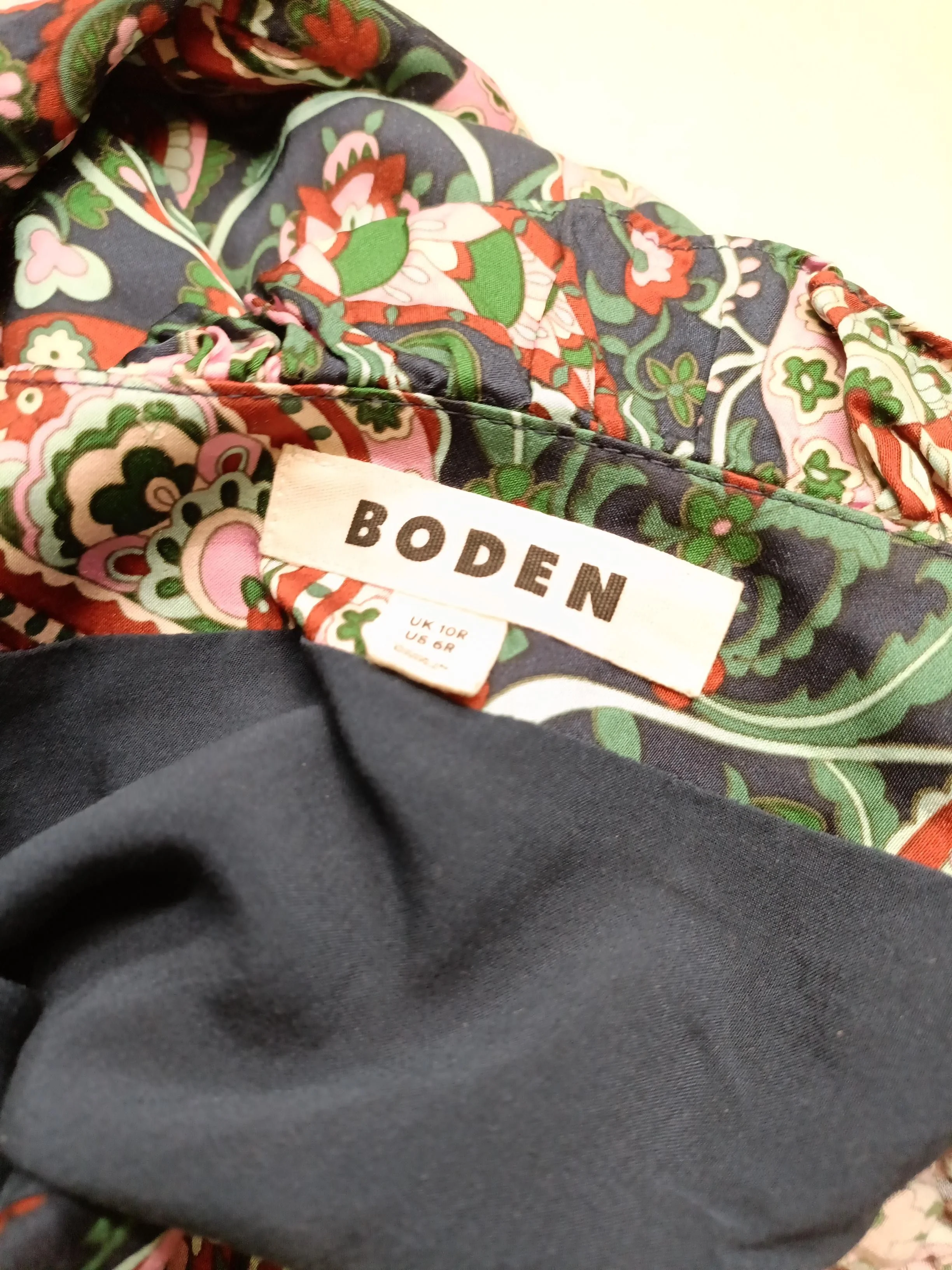 Boden Shirt Midi Dress UK10 in Multi - Image 5