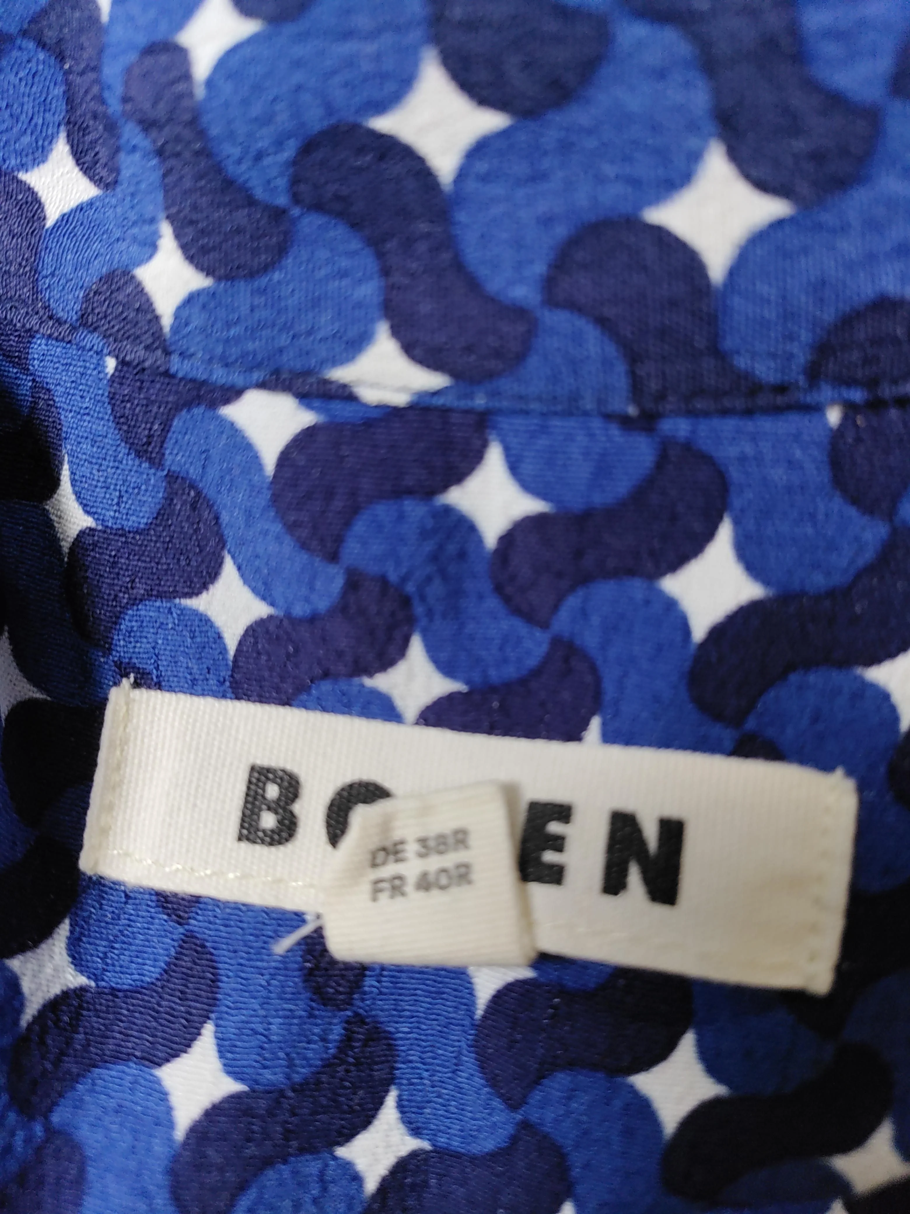Boden Shirt Midi Dress UK12 in Blue - Image 5