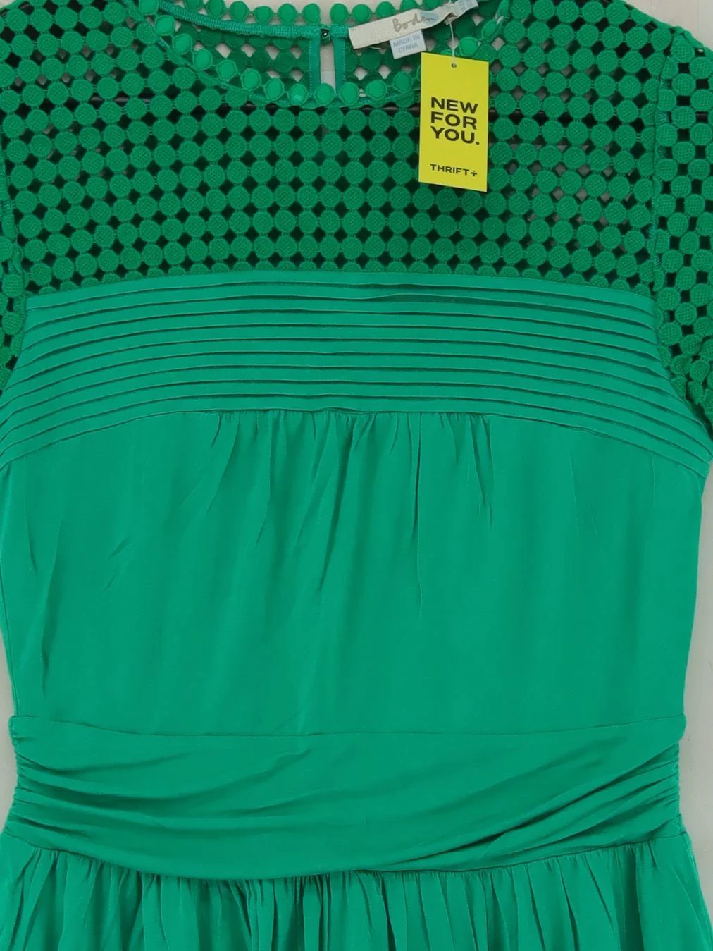 Boden Shirt Midi Dress UK12 in Green - Image 3