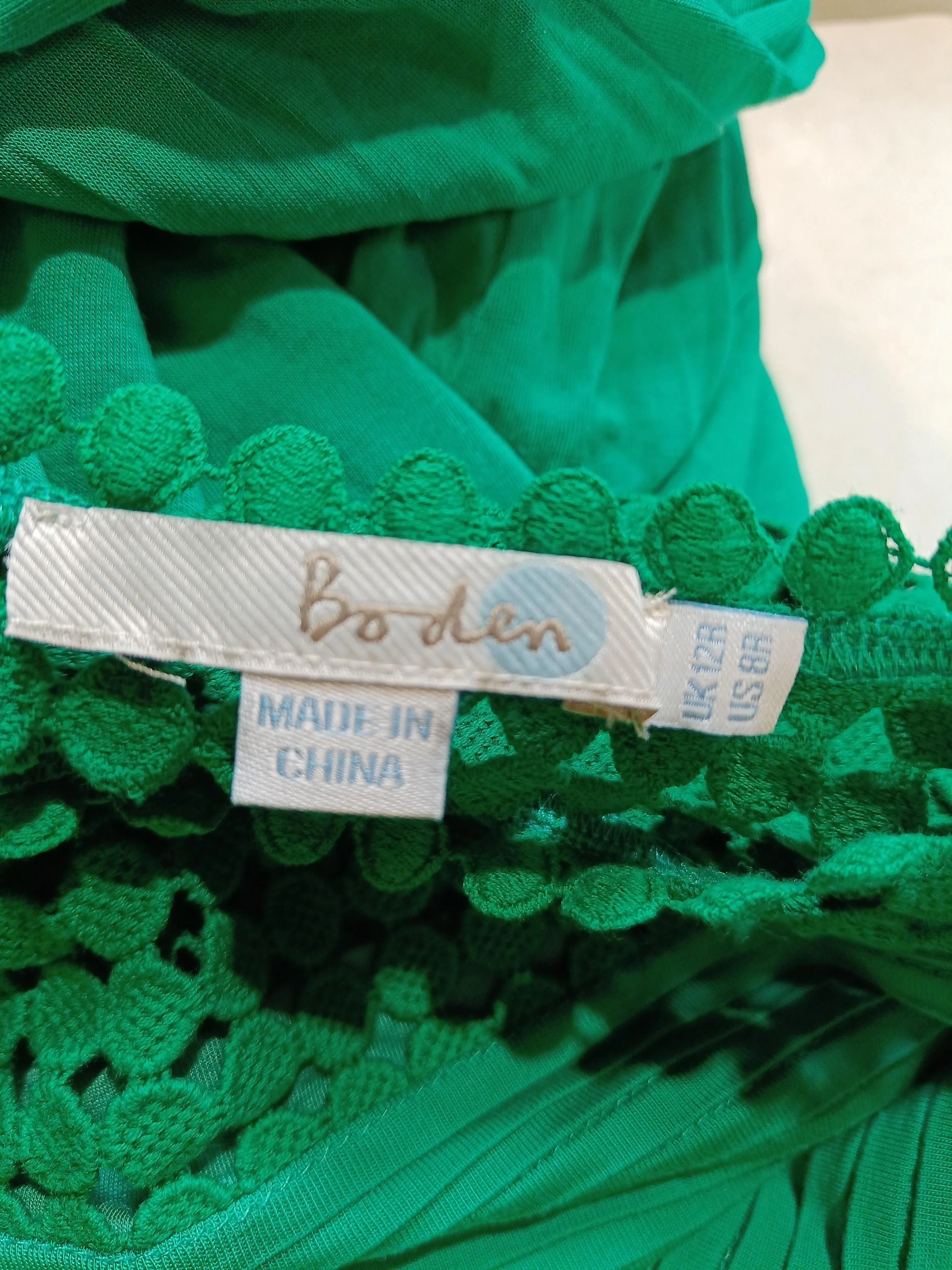 Boden Shirt Midi Dress UK12 in Green - Image 5