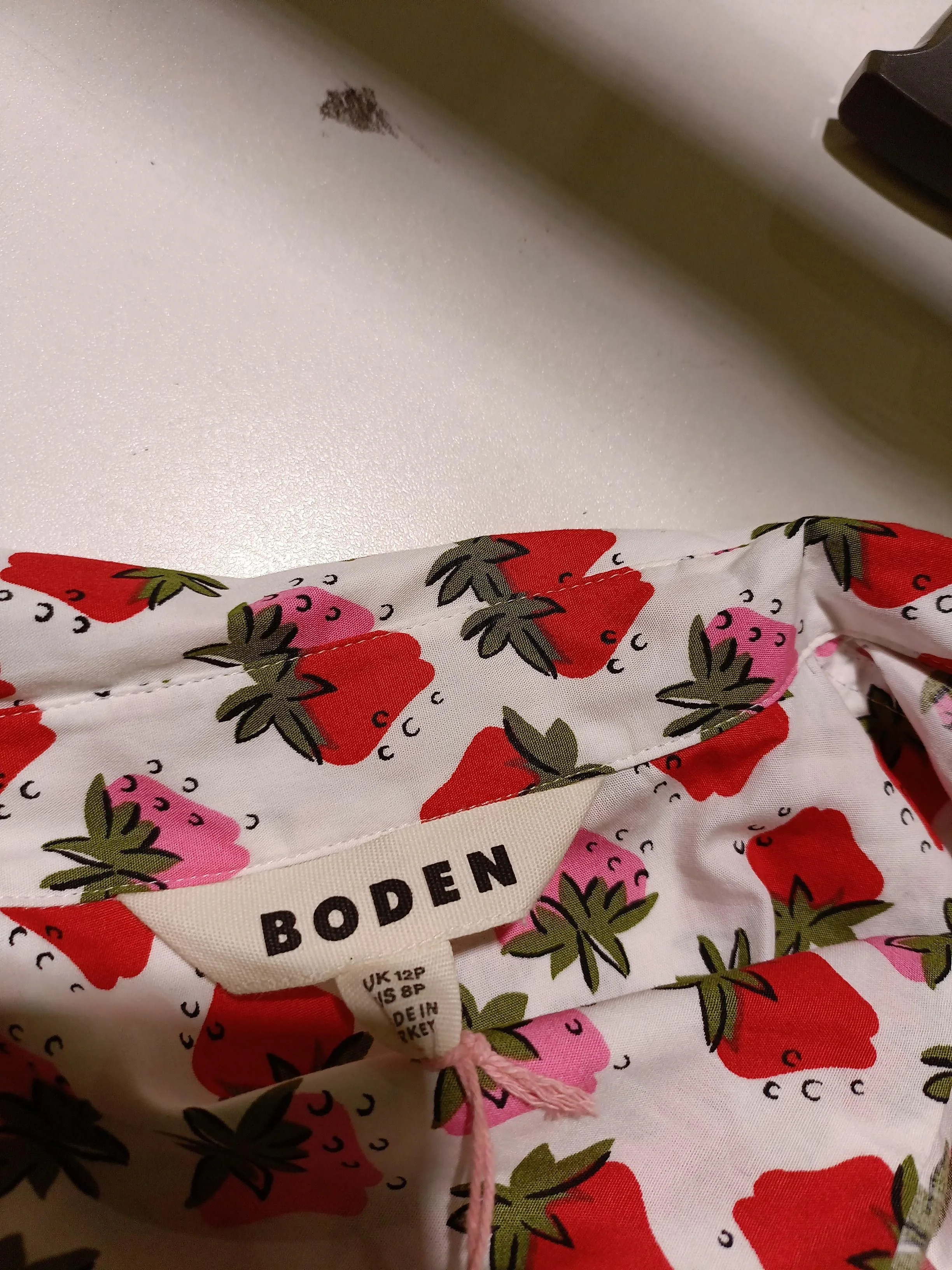 Boden Shirt Midi Dress UK12 in White - Image 5