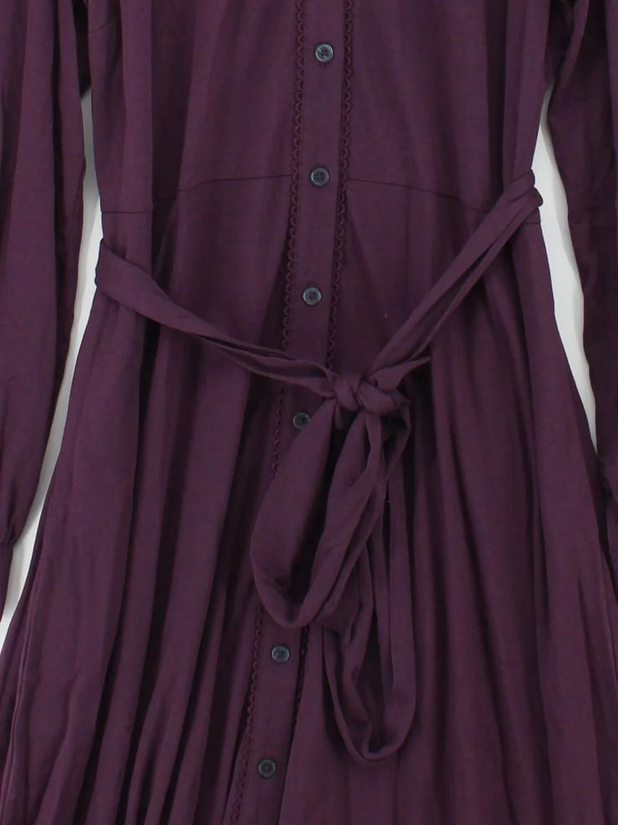 Boden Shirt Midi Dress UK14 in Purple - Image 3