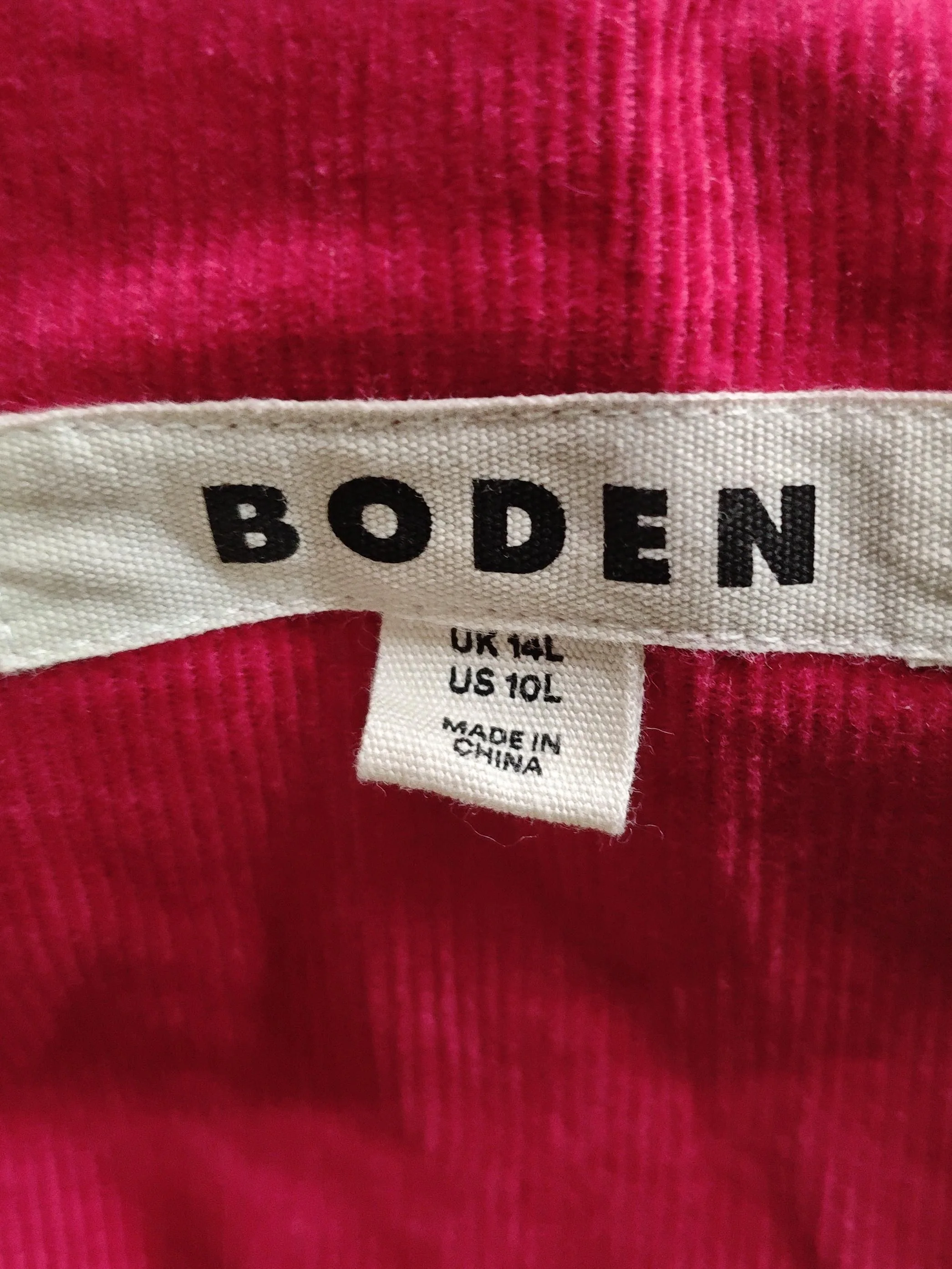 Boden Shirt Midi Dress UK14 in Red - Image 5