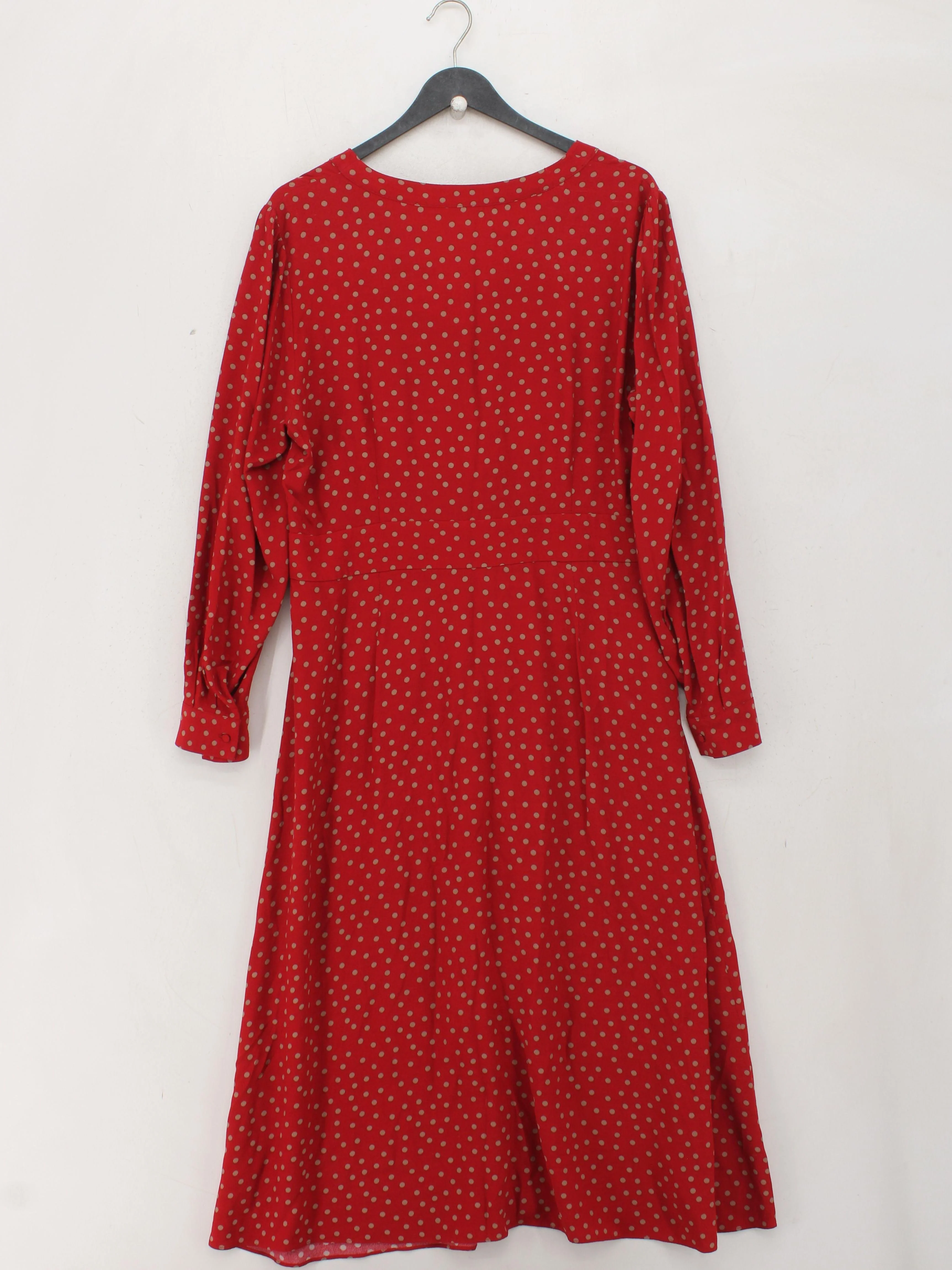Boden Shirt Midi Dress UK14 in Red - Image 2
