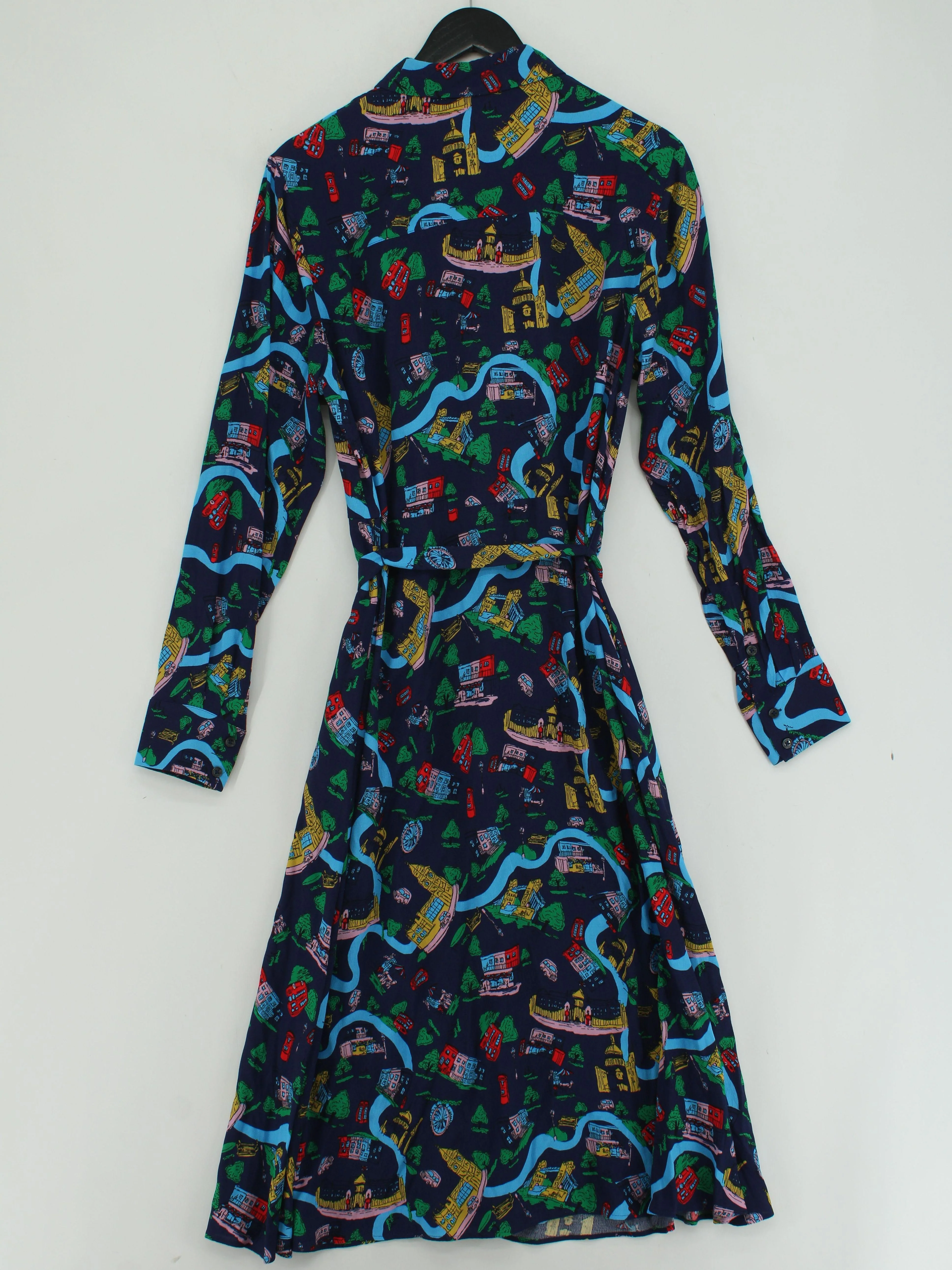 Boden Shirt Midi Dress UK16 in Multi - Image 2
