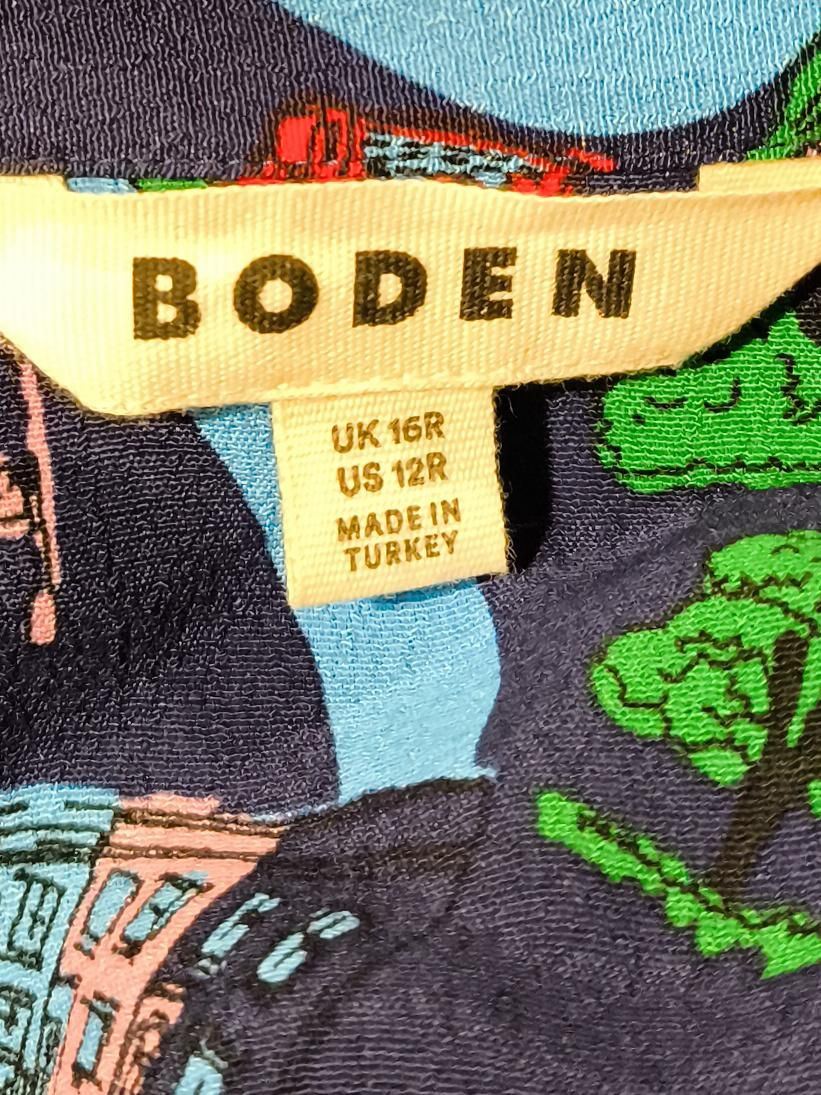 Boden Shirt Midi Dress UK16 in Multi - Image 5