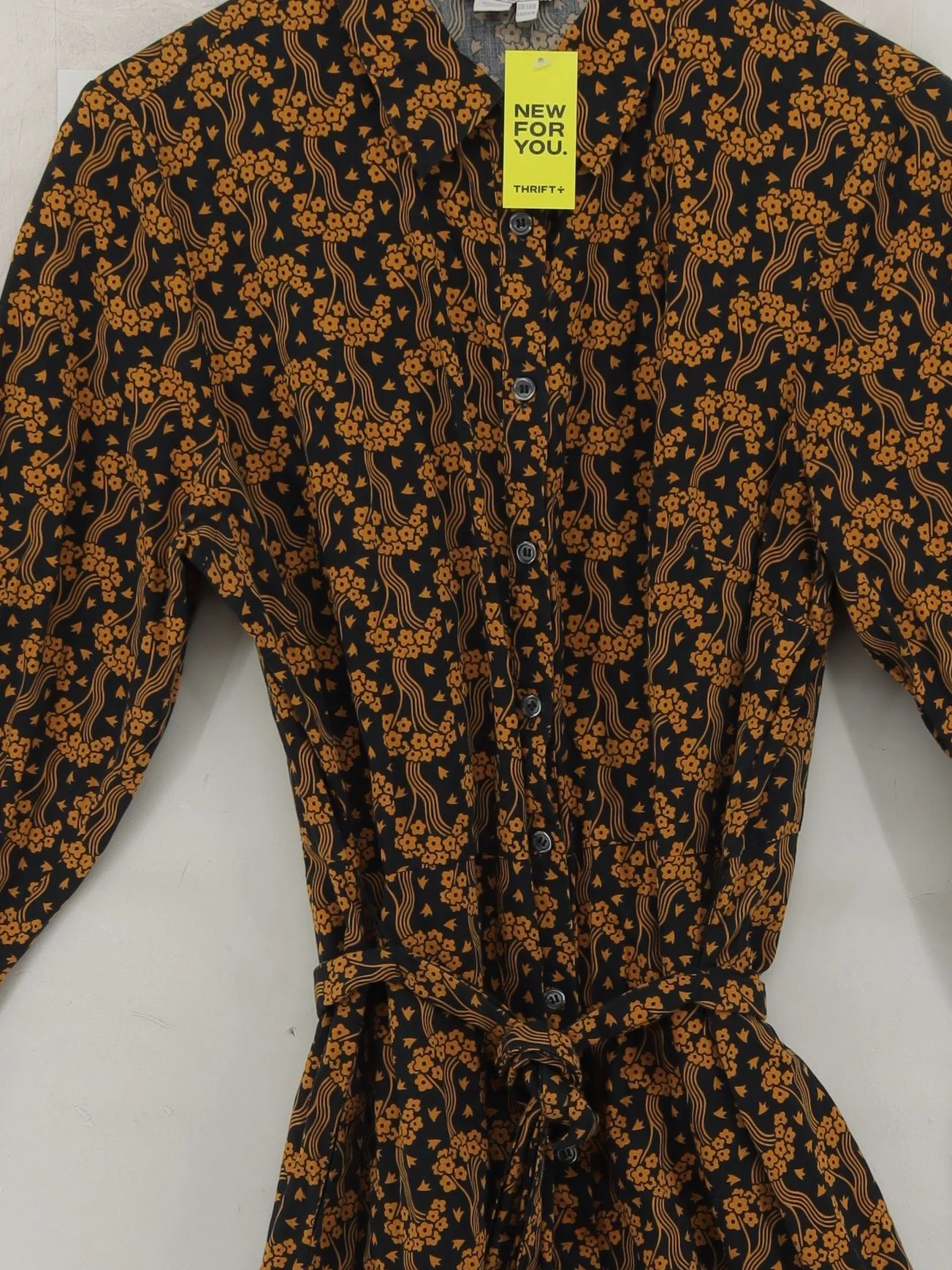 Boden Shirt Midi Dress UK18 in Black - Image 3
