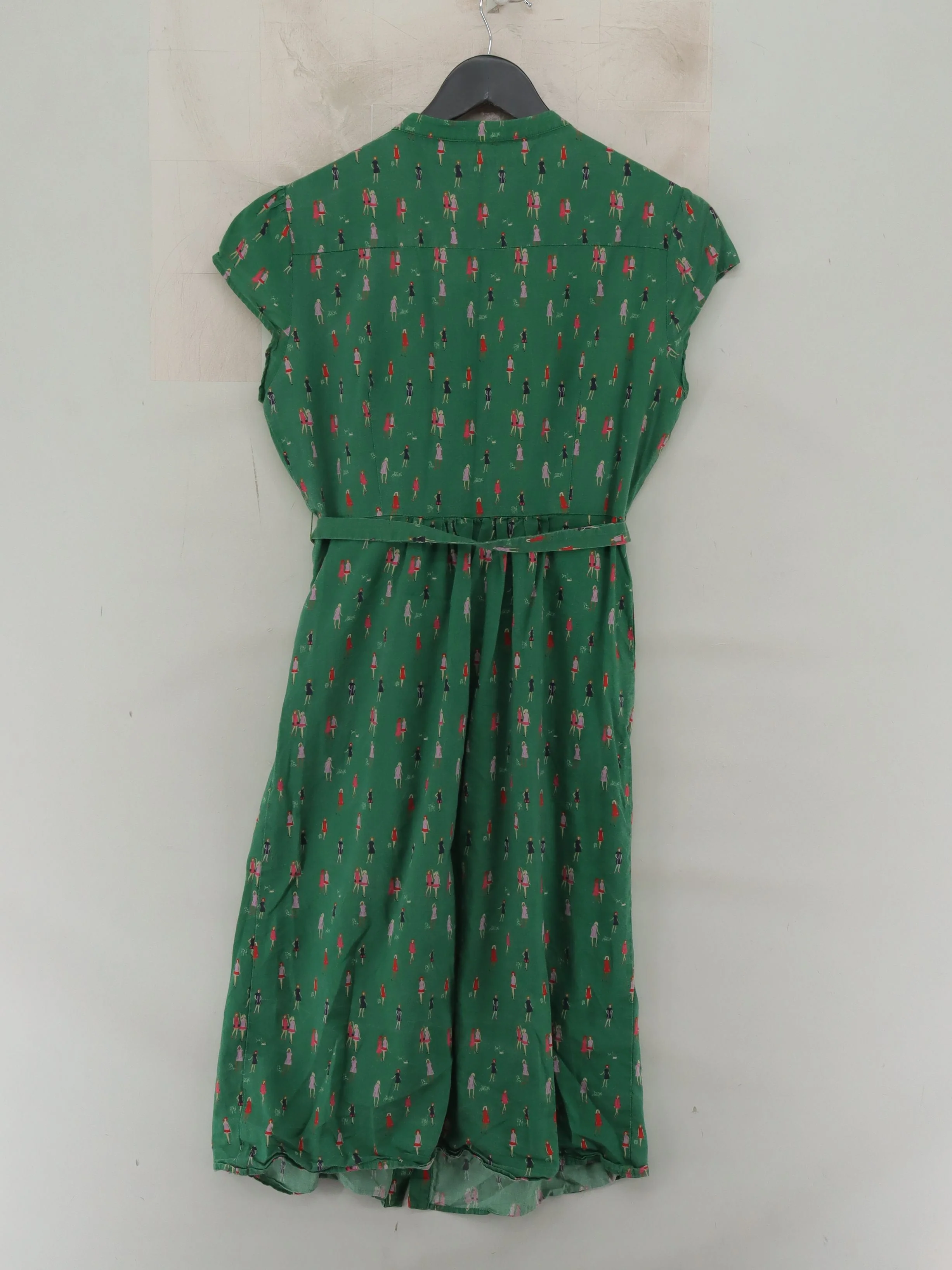 Boden Shirt Midi Dress UK4 in Green - Image 2
