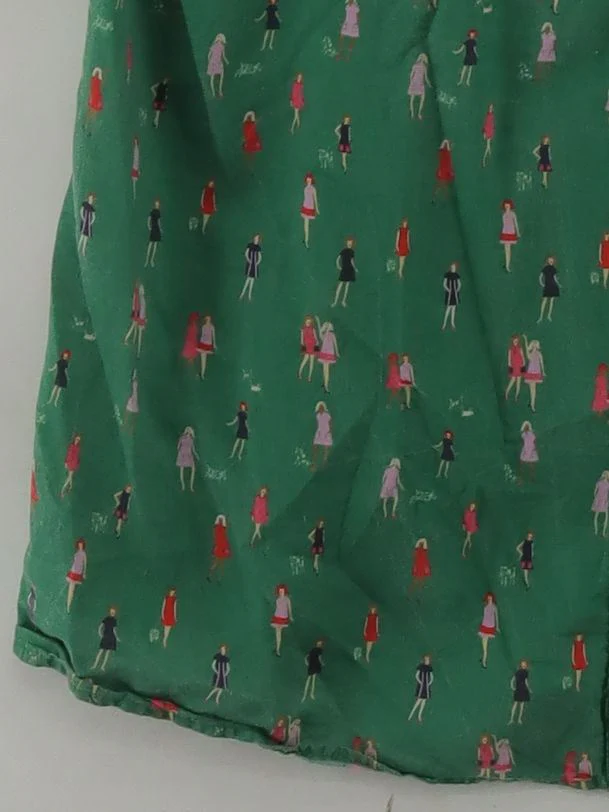 Boden Shirt Midi Dress UK4 in Green - Image 4