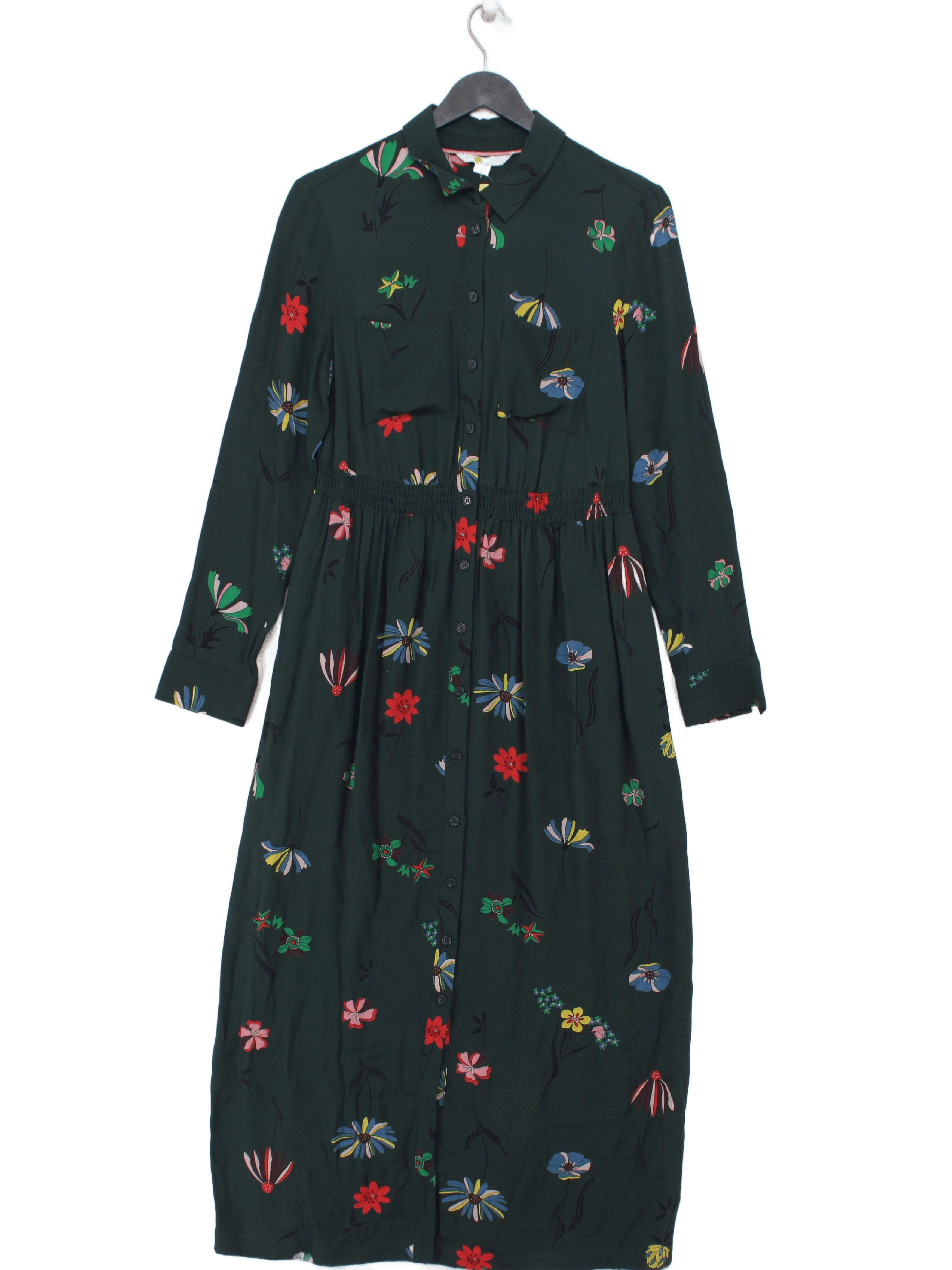 Boden Shirt Midi Dress UK8 in Green