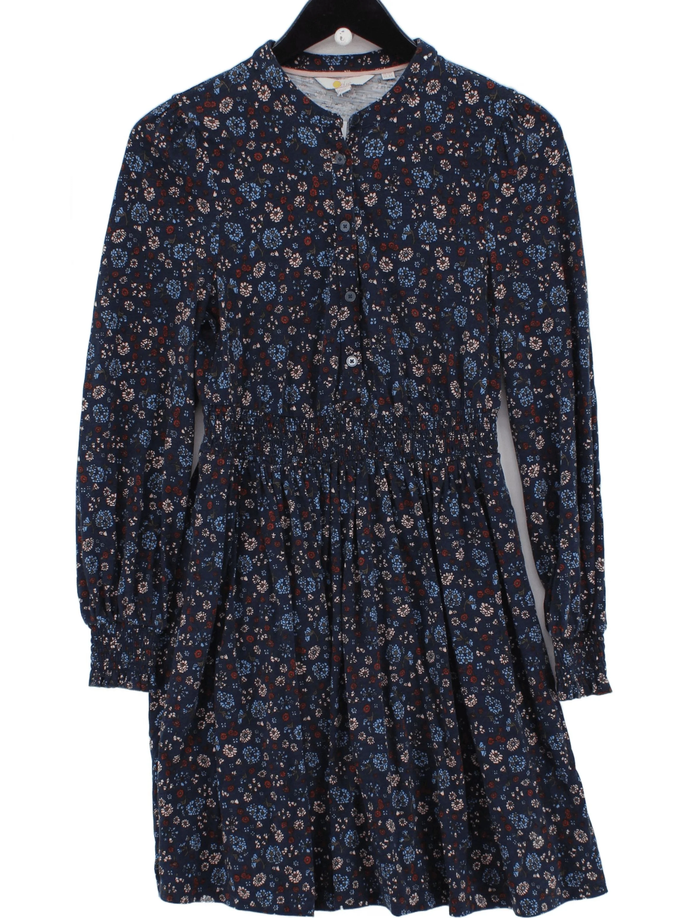 Boden Shirt Mini Dress in Blue
