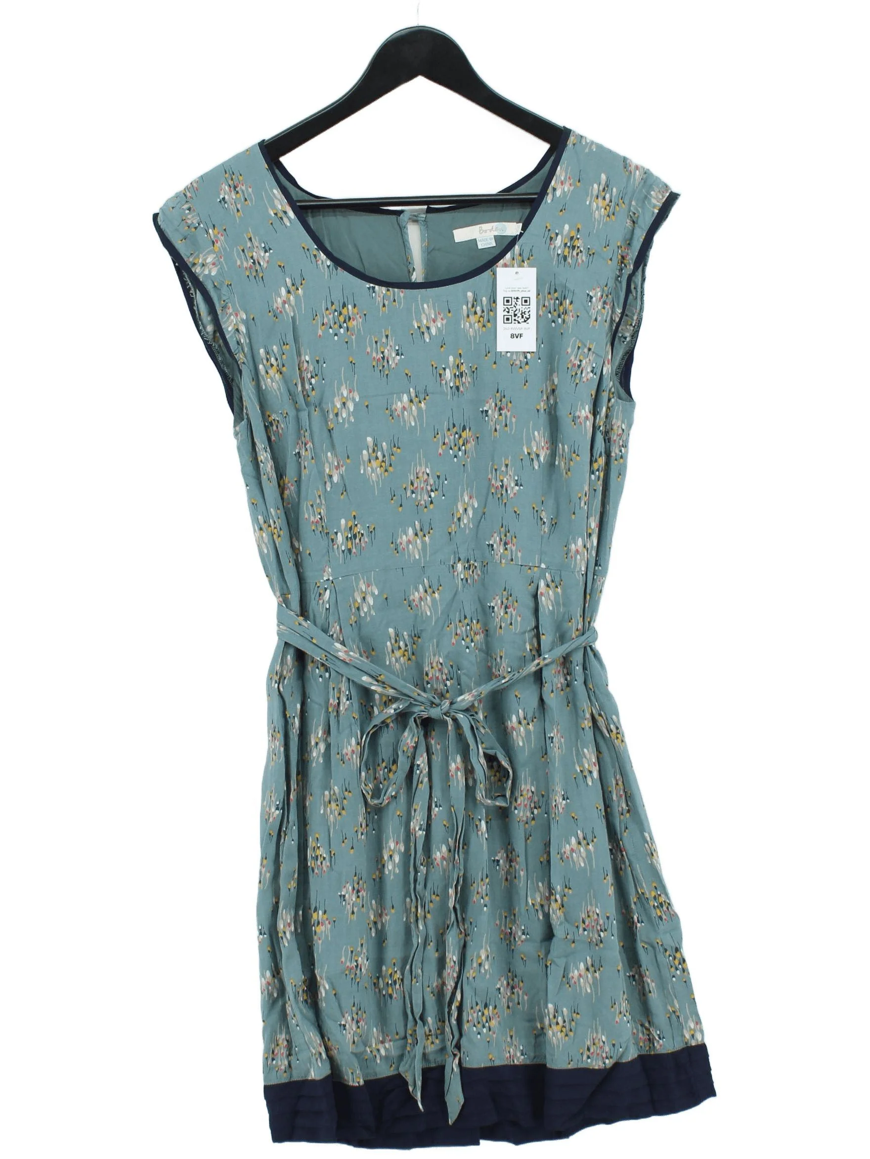 Boden Shirt Mini Dress UK10 in Blue