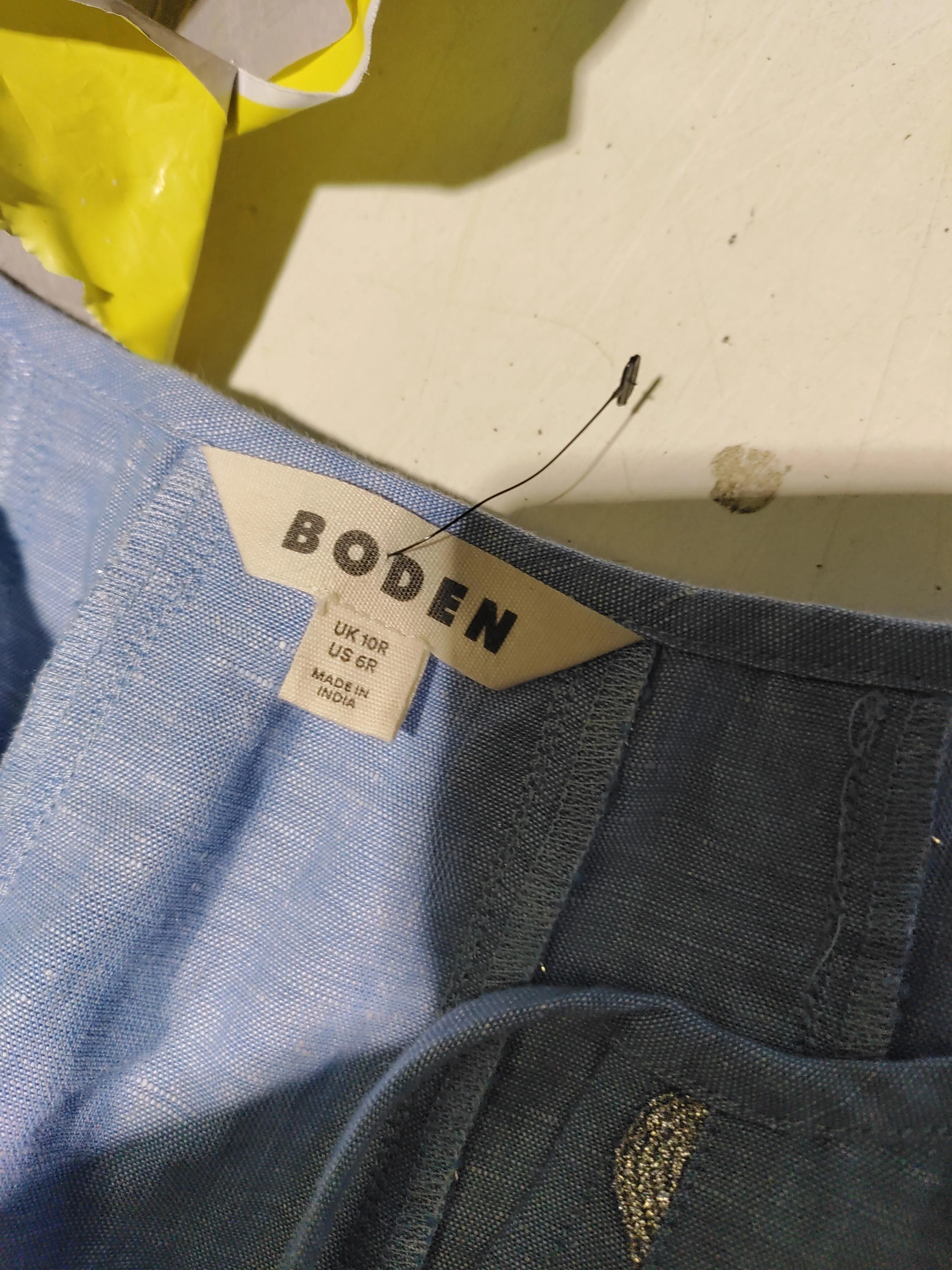 Boden Shirt Mini Dress UK10 in Blue - Image 6