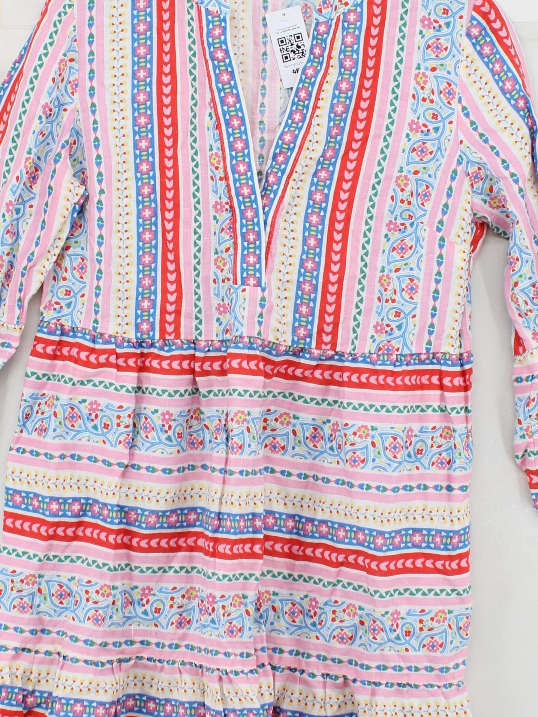 Boden Shirt Mini Dress UK14 in Multi - Image 3