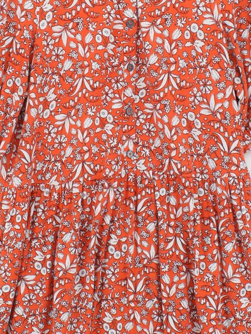 Boden Shirt Mini Dress UK14 in Orange - Image 3