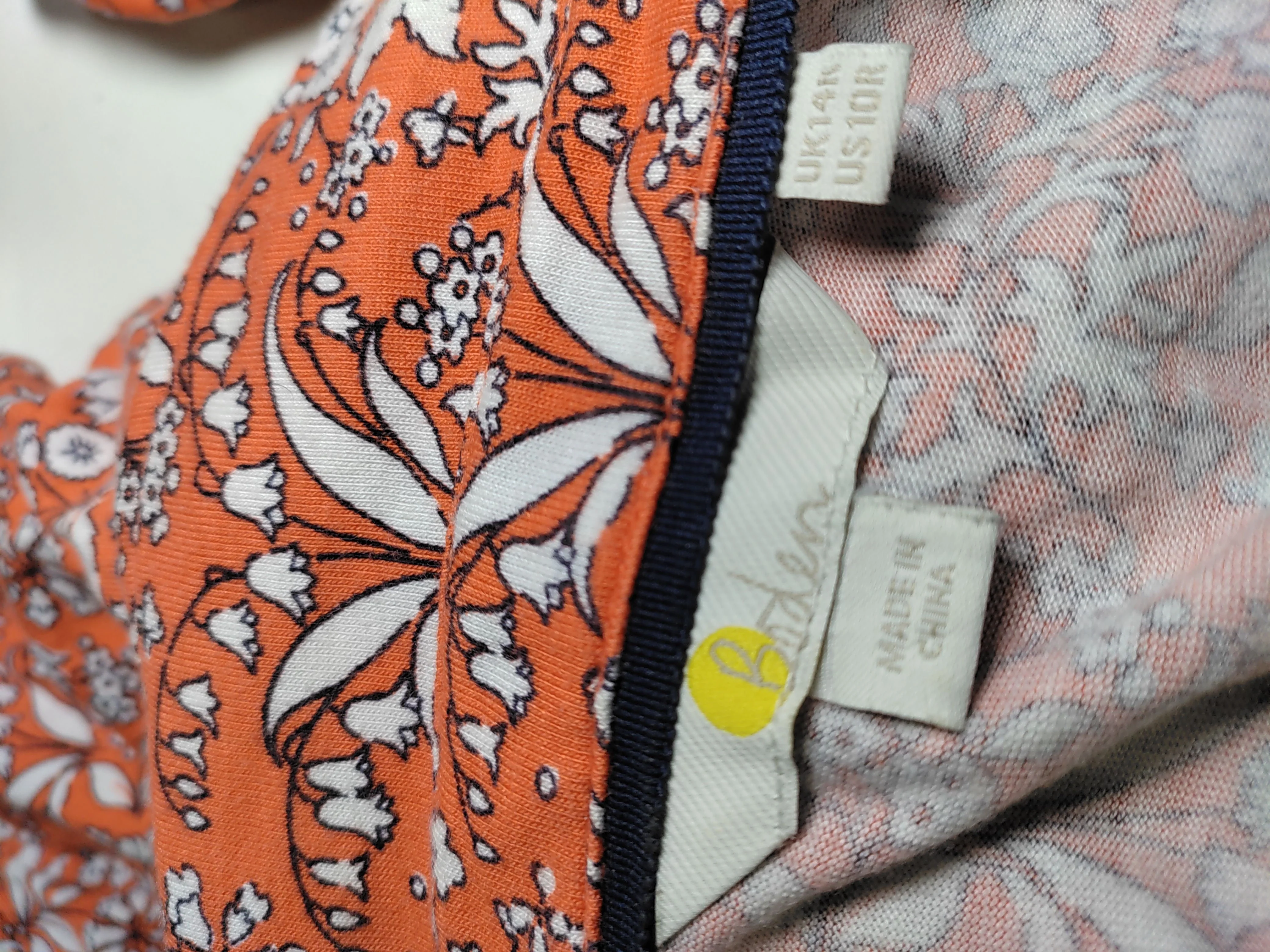 Boden Shirt Mini Dress UK14 in Orange - Image 5