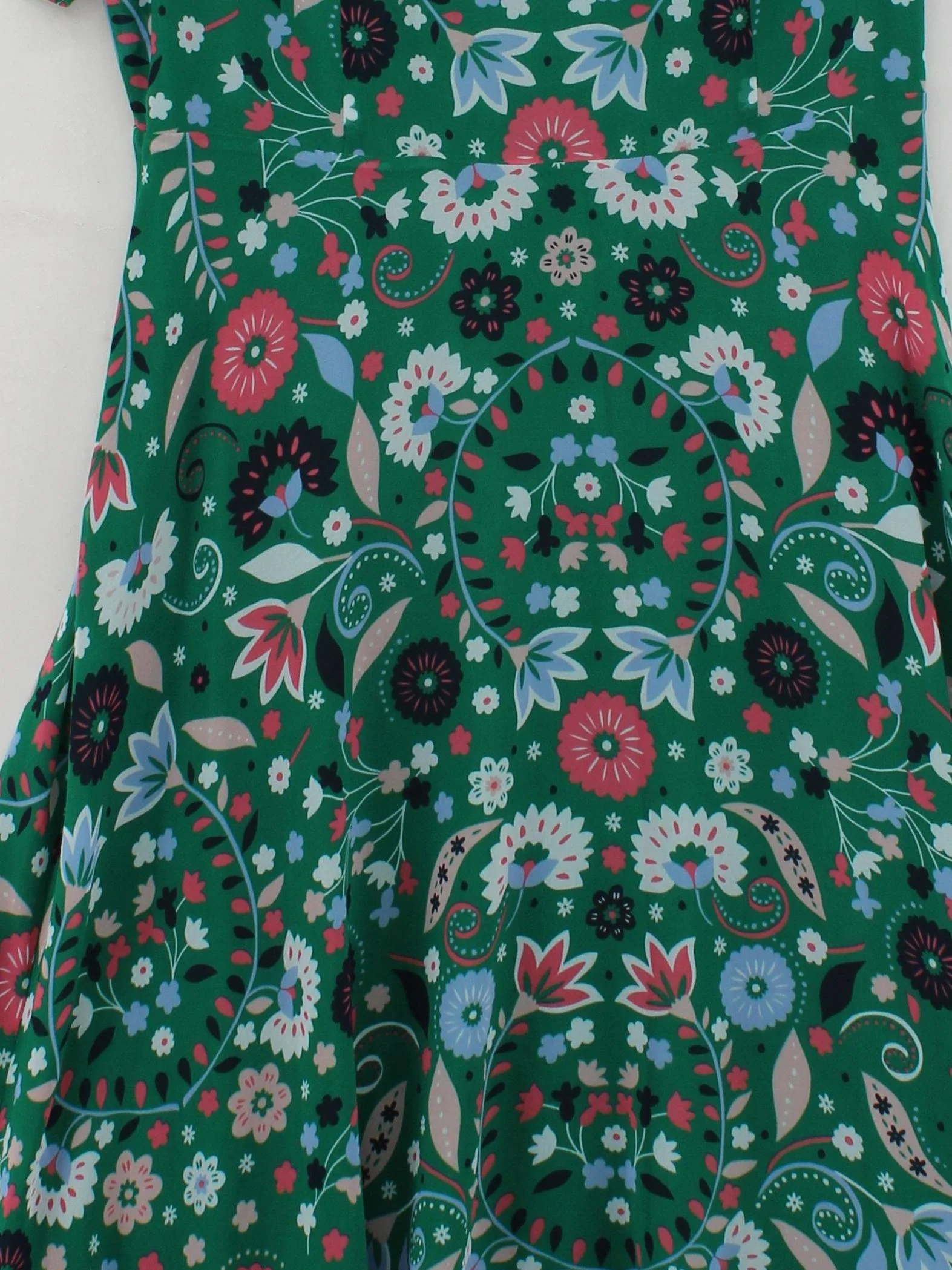 Boden Skater Midi Dress UK14 in Green - Image 3