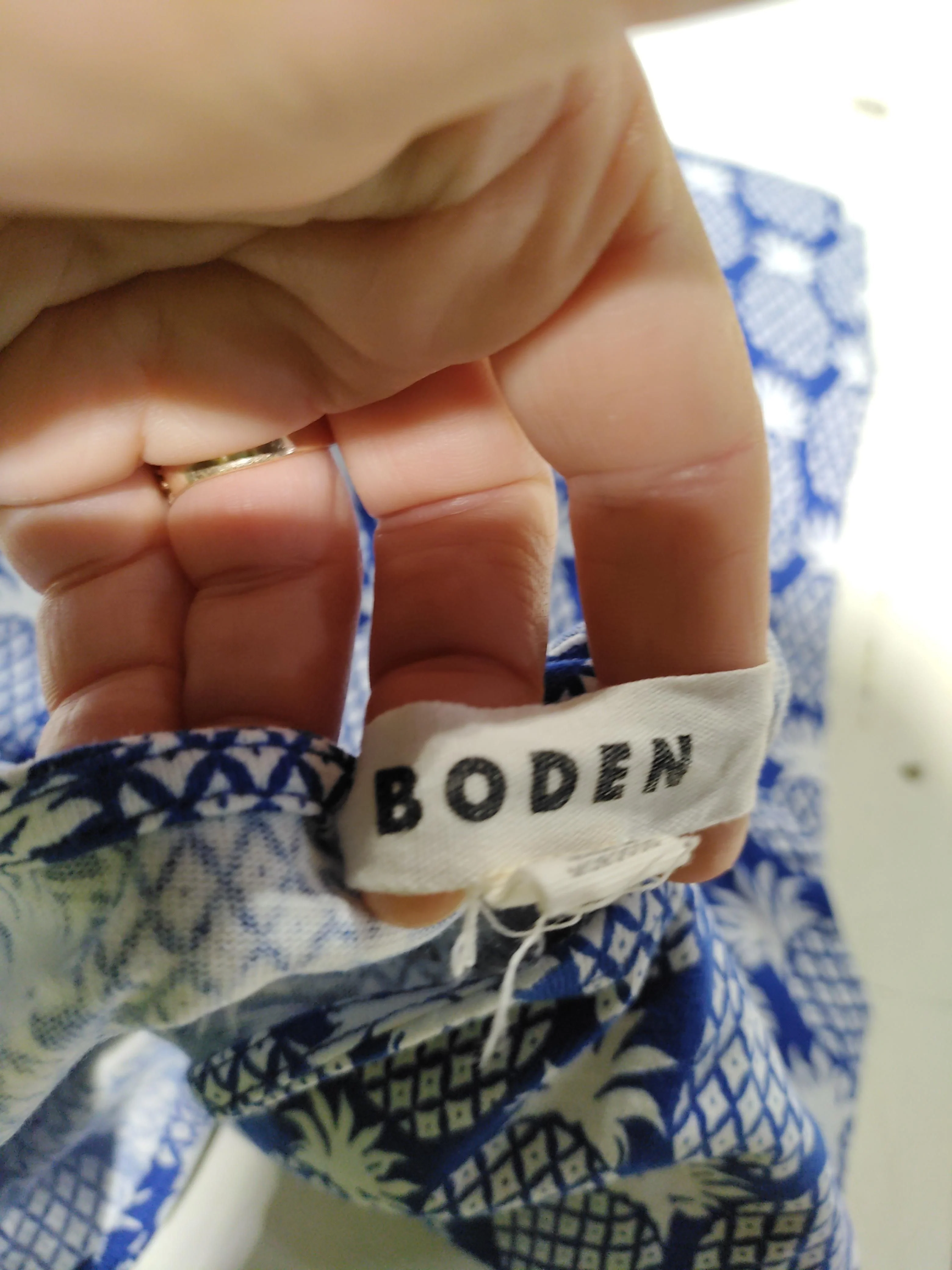 Boden T-Shirt Midi Dress UK10 in Blue - Image 5
