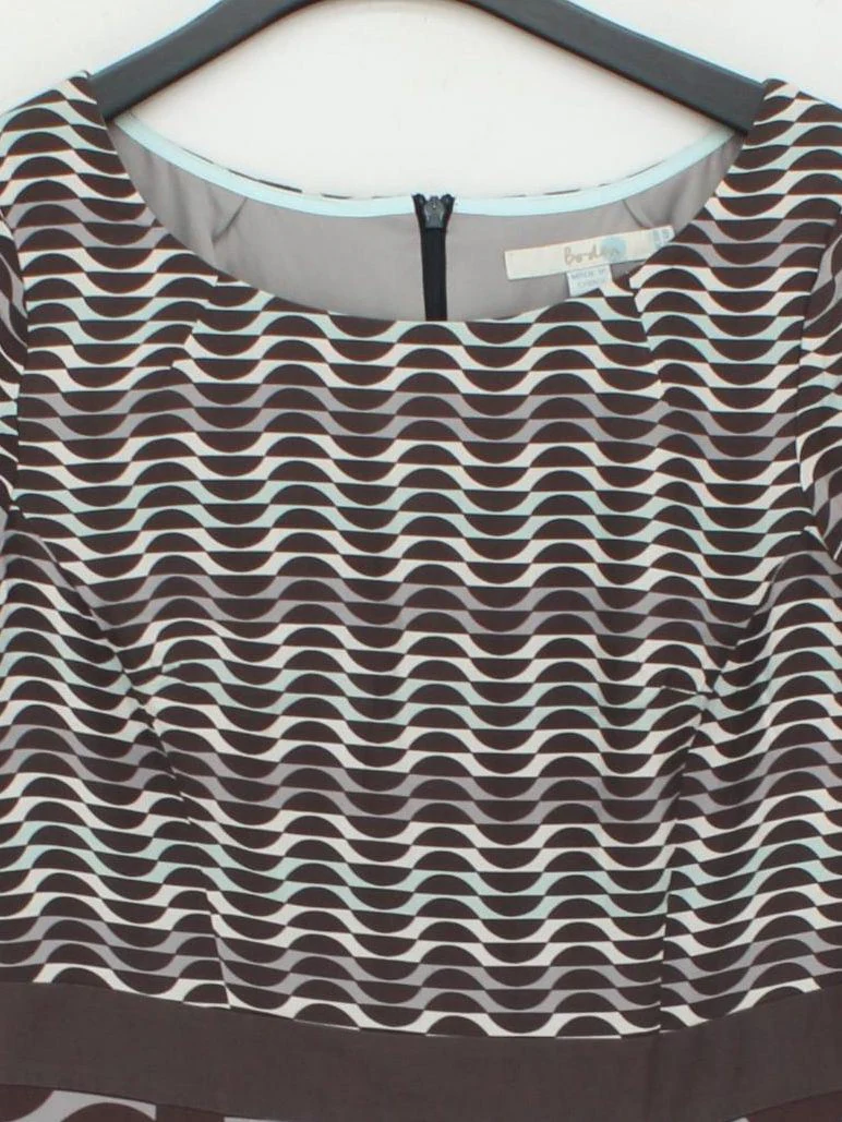 Boden T-Shirt Midi Dress UK10 in Multi - Image 3