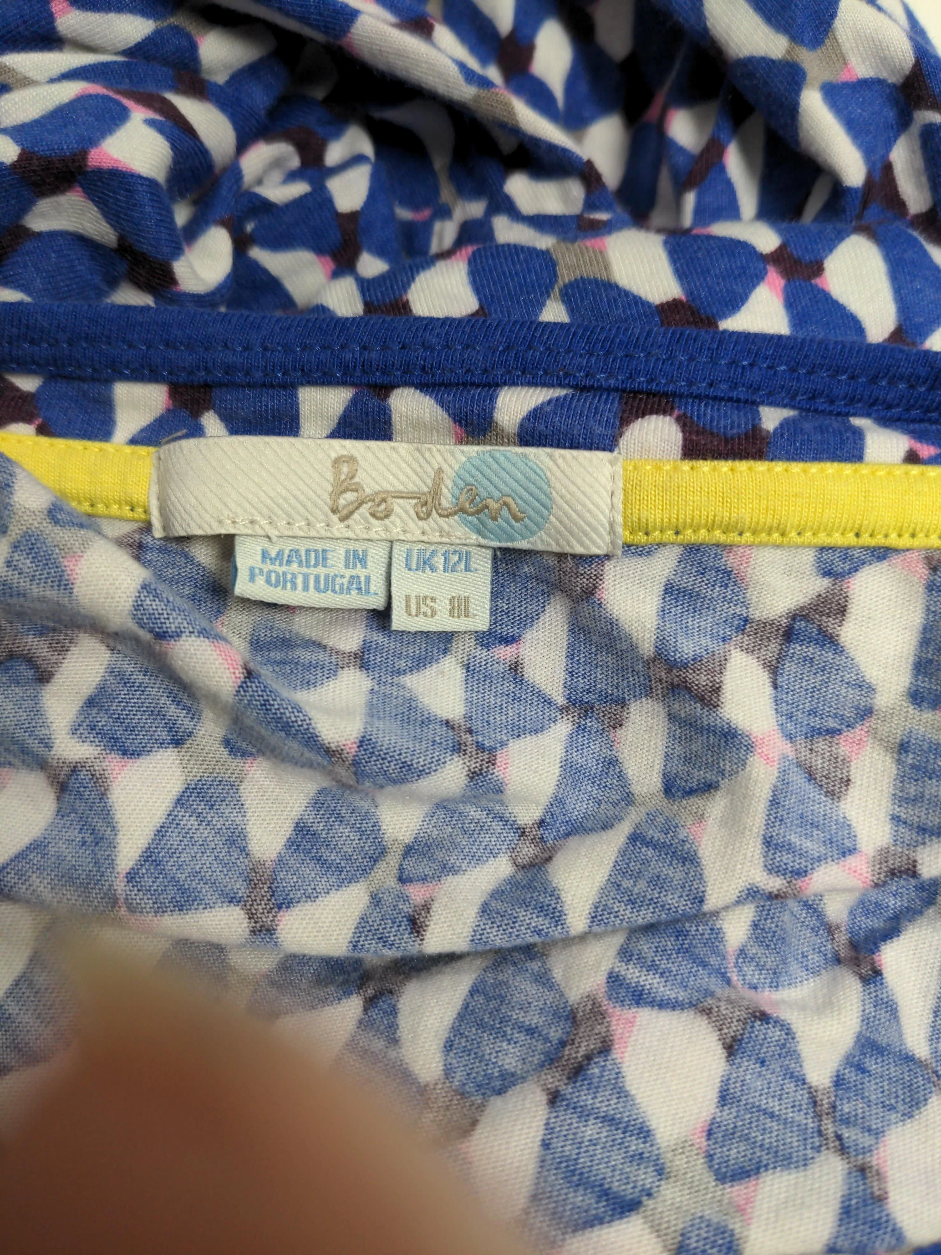Boden T-Shirt Midi Dress UK12 in Blue - Image 5