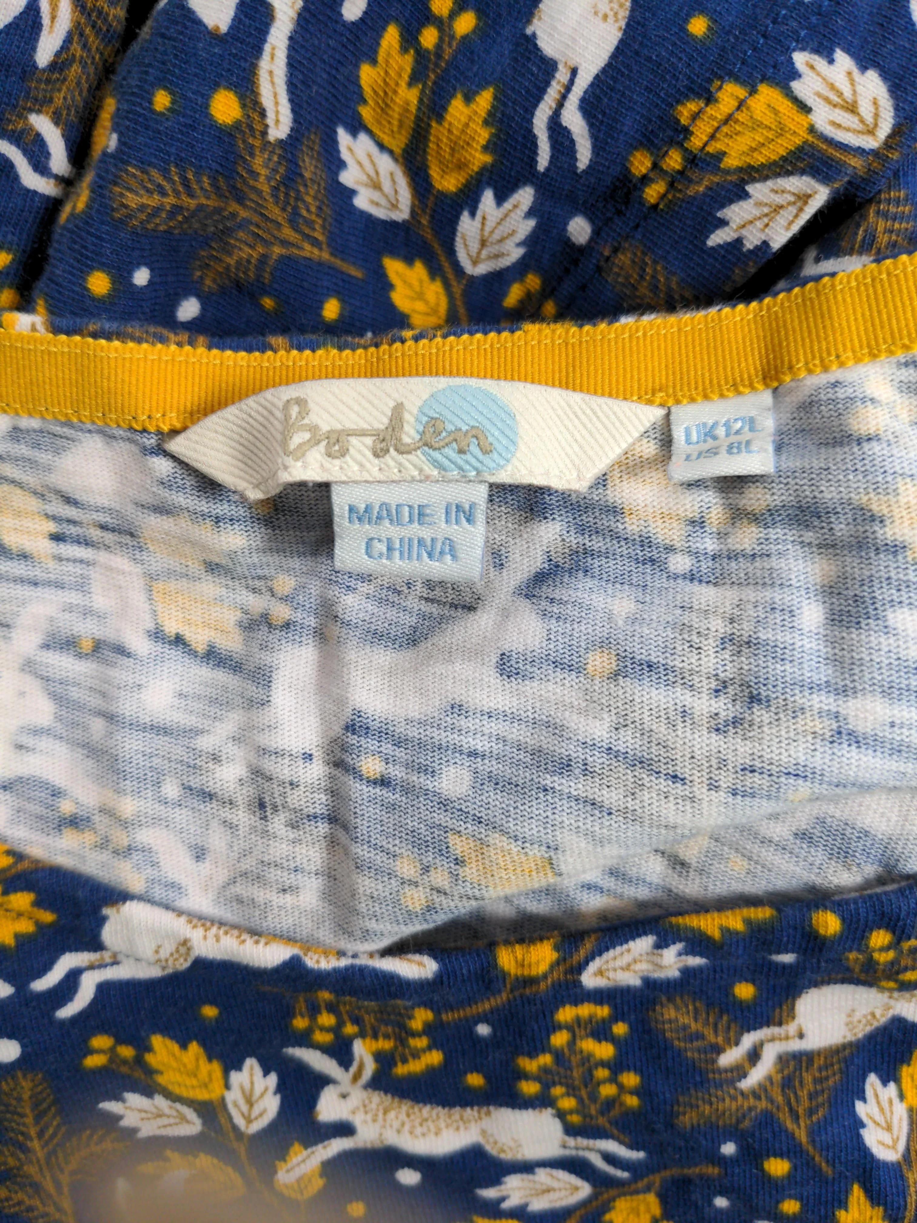 Boden T-Shirt Midi Dress UK12 in Blue - Image 5
