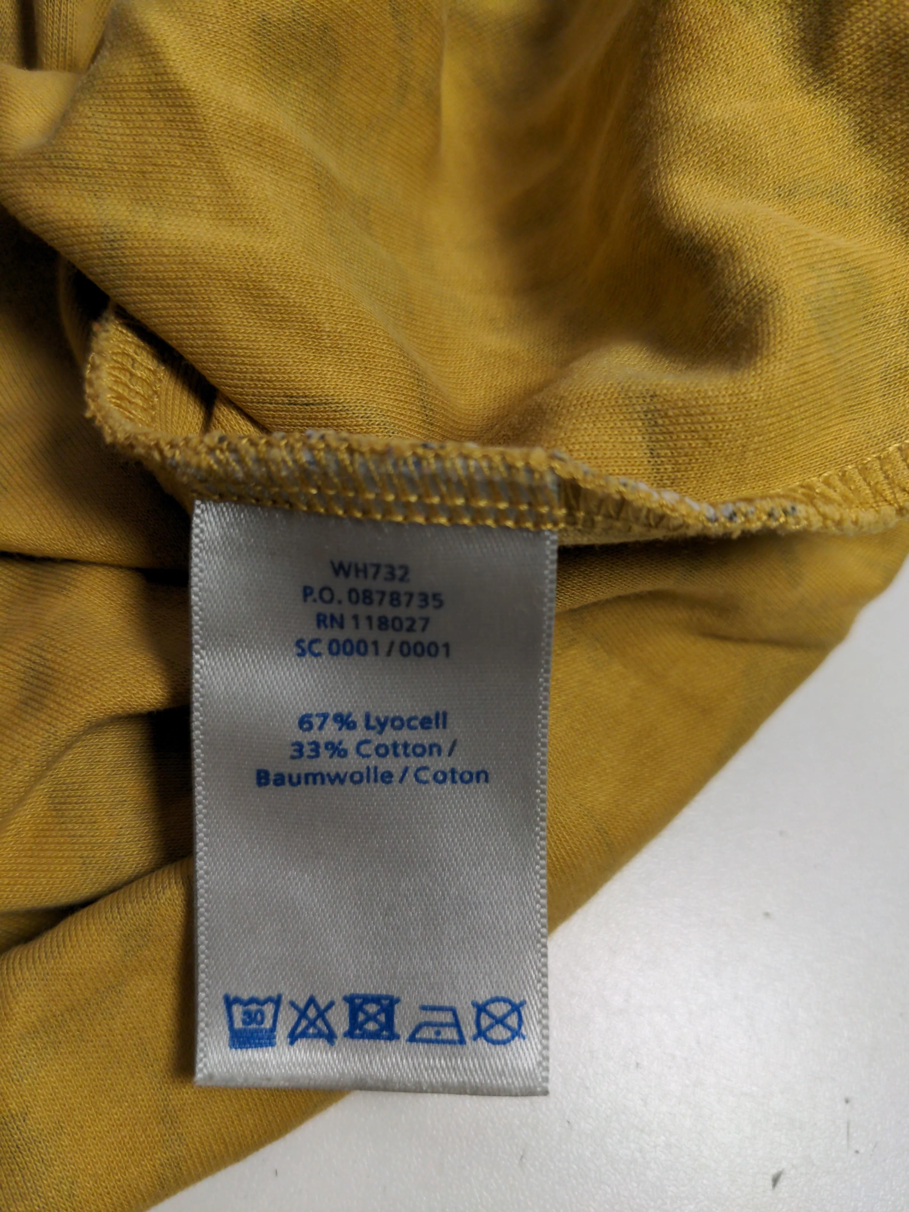 Boden T-Shirt Midi Dress UK12 in Yellow - Image 6