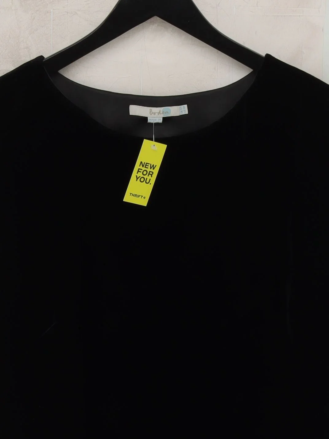 Boden T-Shirt Mini Dress UK10 in Black - Image 3