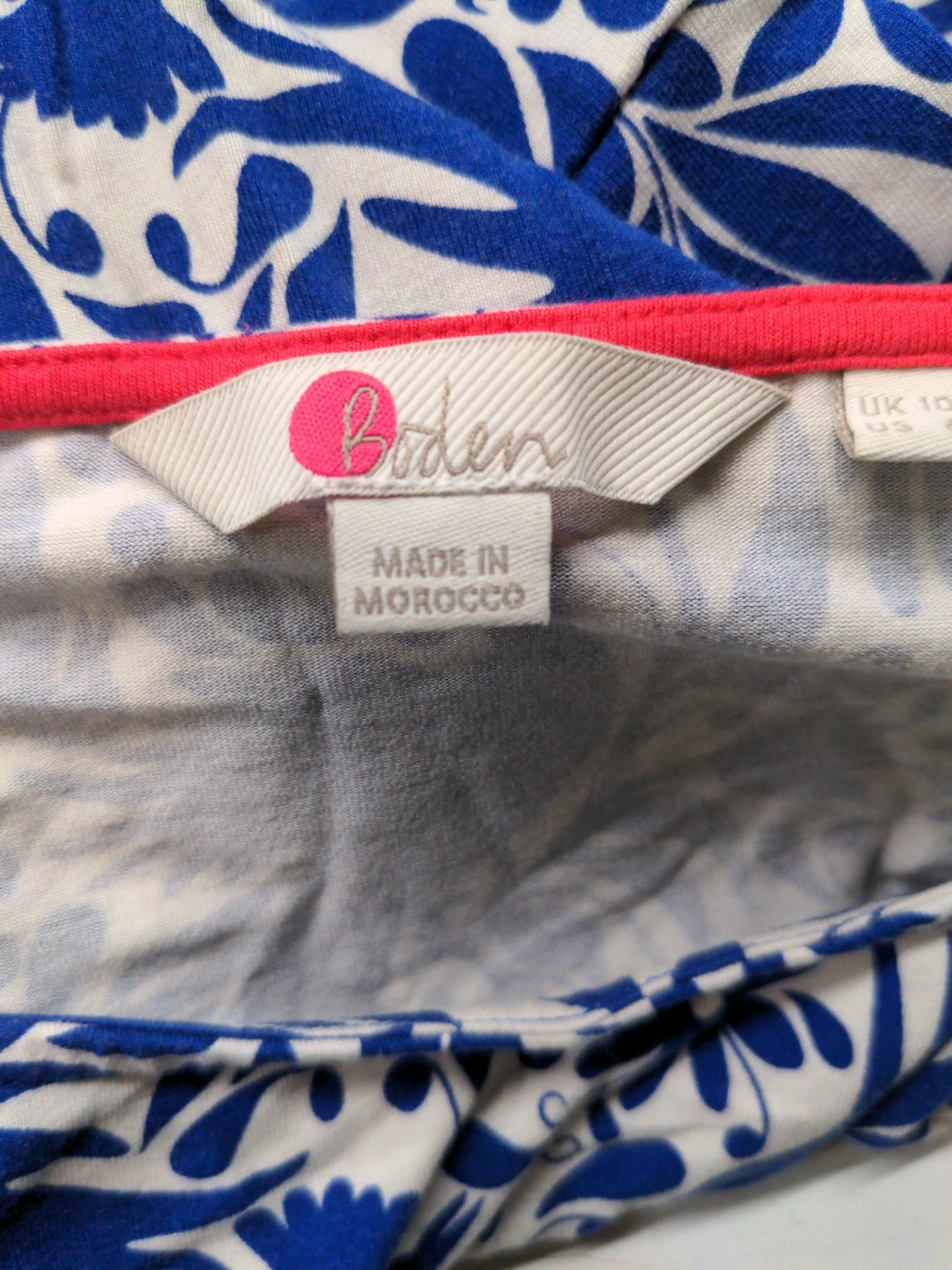 Boden T-Shirt Mini Dress UK10 in Blue - Image 5