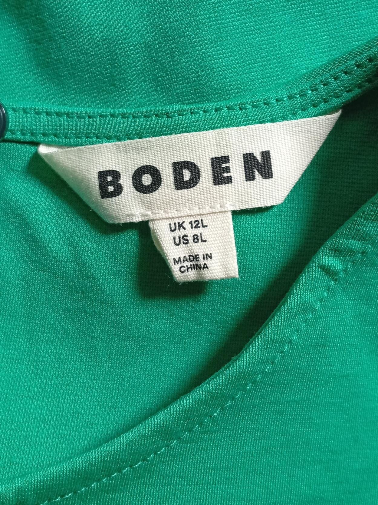 Boden T-Shirt Mini Dress UK12 in Green - Image 5