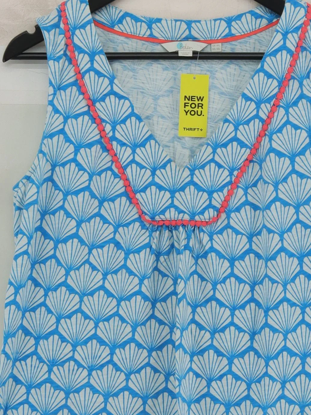 Boden T-Shirt Mini Dress UK14 in Blue - Image 3