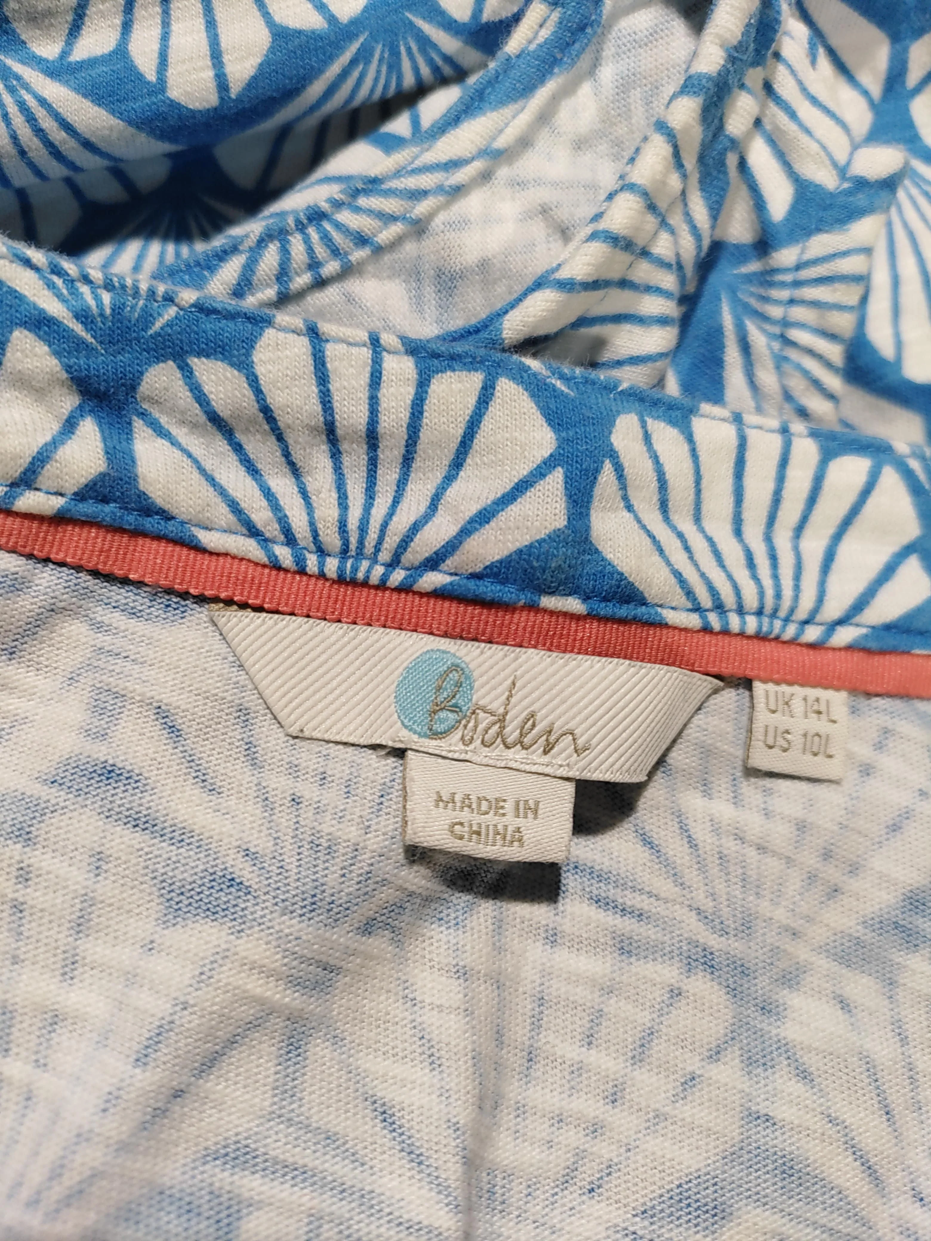 Boden T-Shirt Mini Dress UK14 in Blue - Image 5