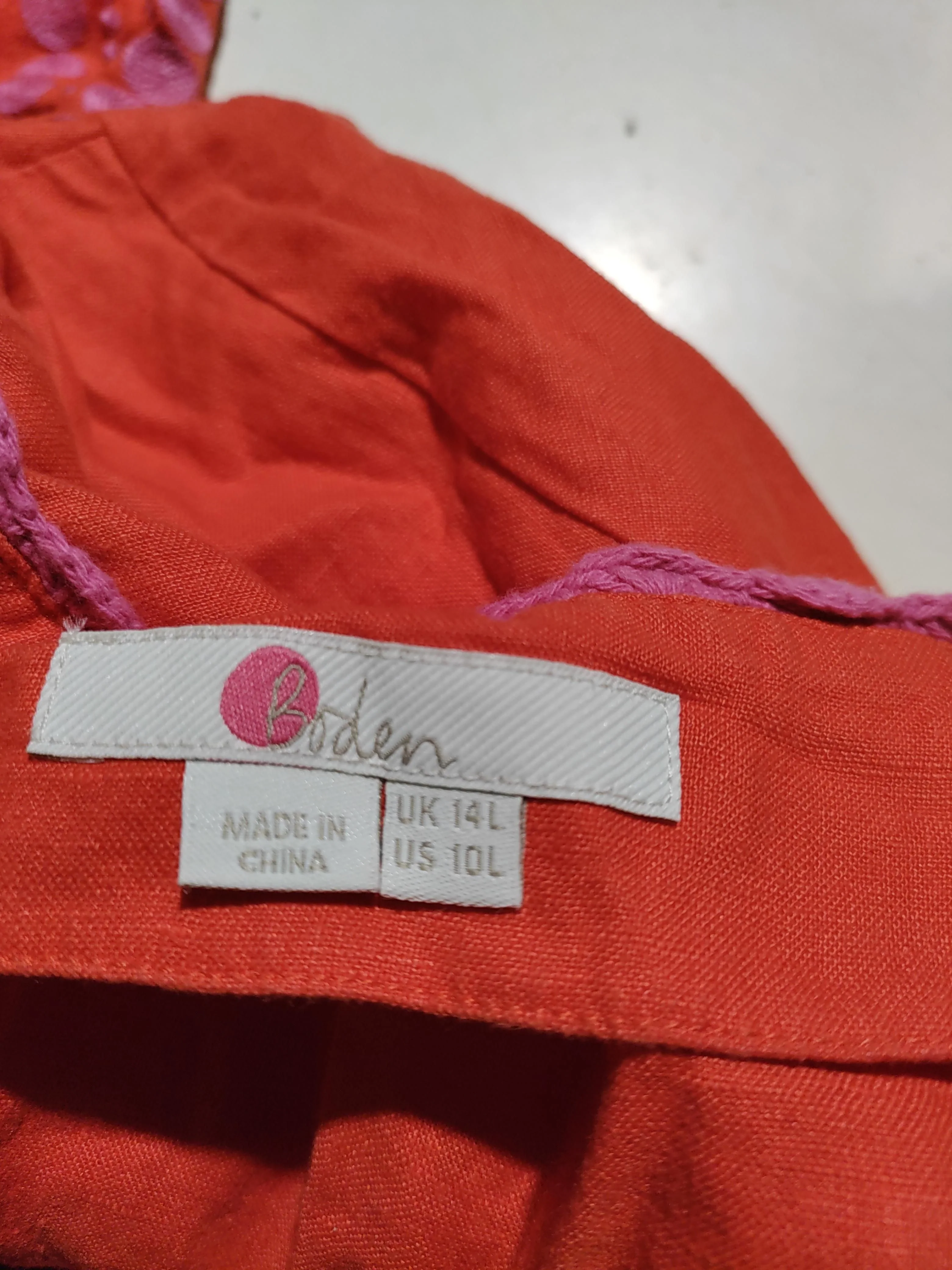 Boden T-Shirt Mini Dress UK14 in Orange - Image 5