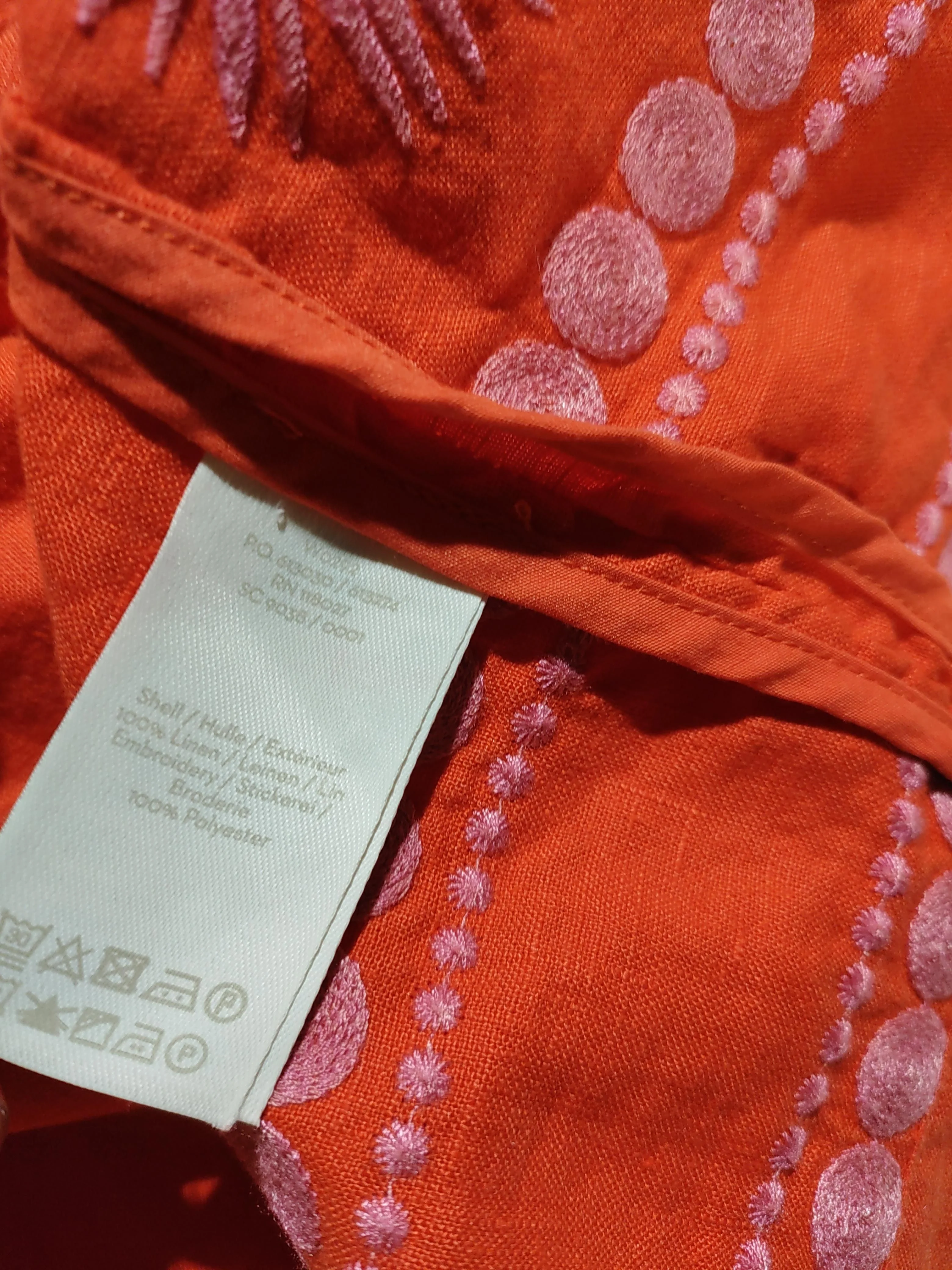Boden T-Shirt Mini Dress UK14 in Orange - Image 6