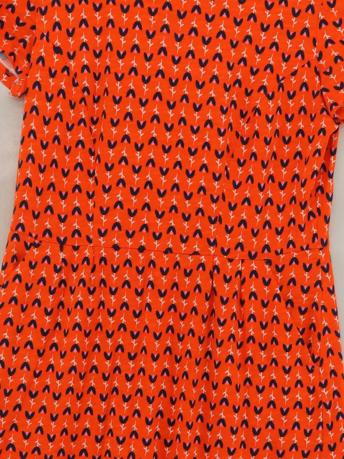 Boden T-Shirt Mini Dress UK14 in Orange - Image 3