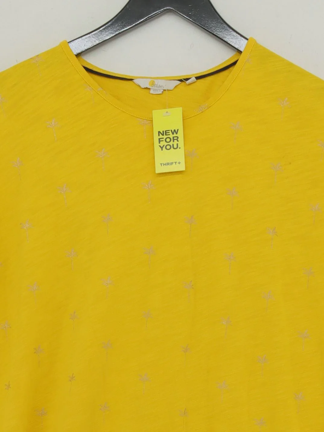 Boden T-Shirt Mini Dress UK14 in Yellow - Image 3