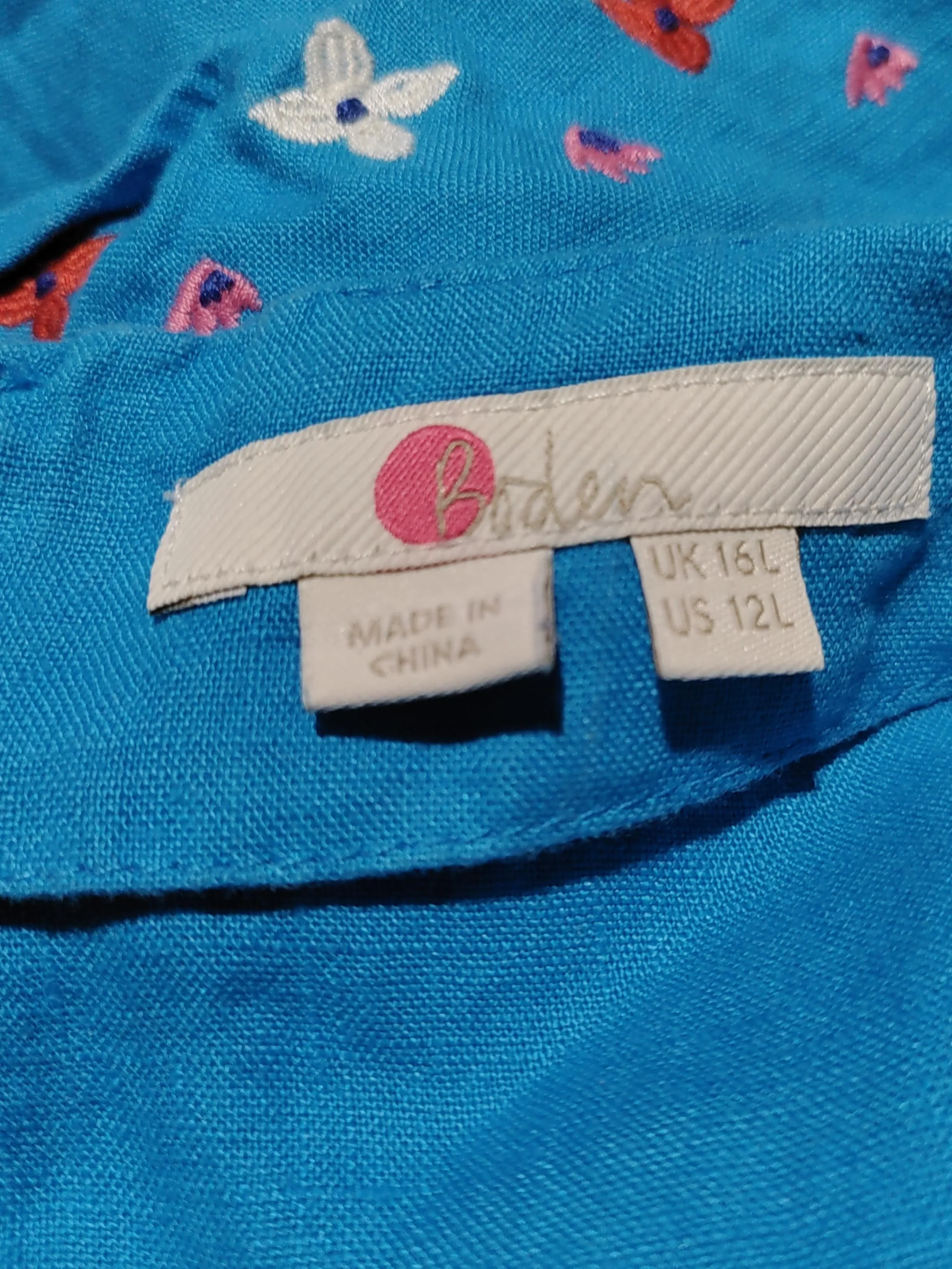 Boden T-Shirt Mini Dress UK16 in Blue - Image 5