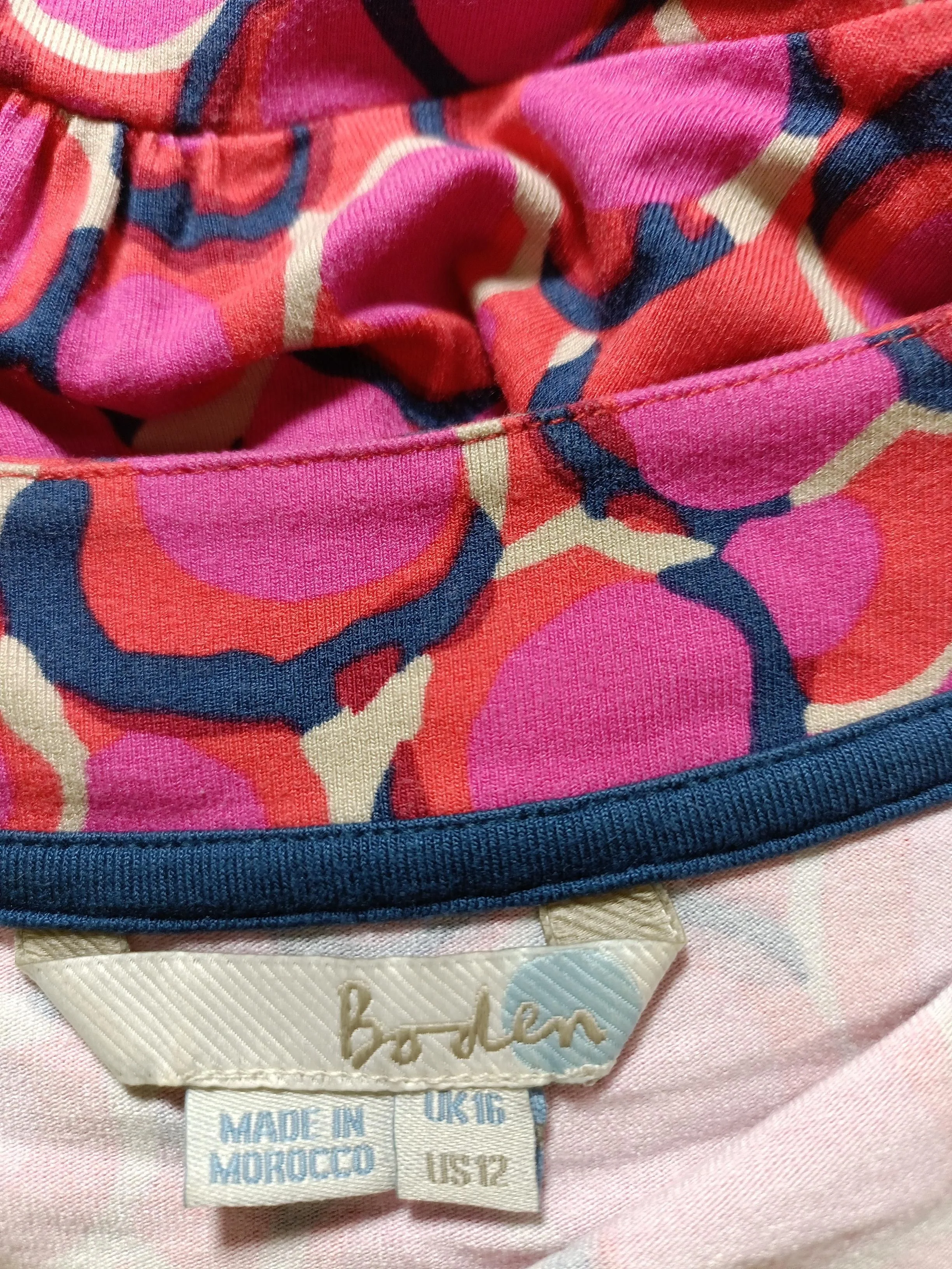 Boden T-Shirt Mini Dress UK16 in Multi - Image 5