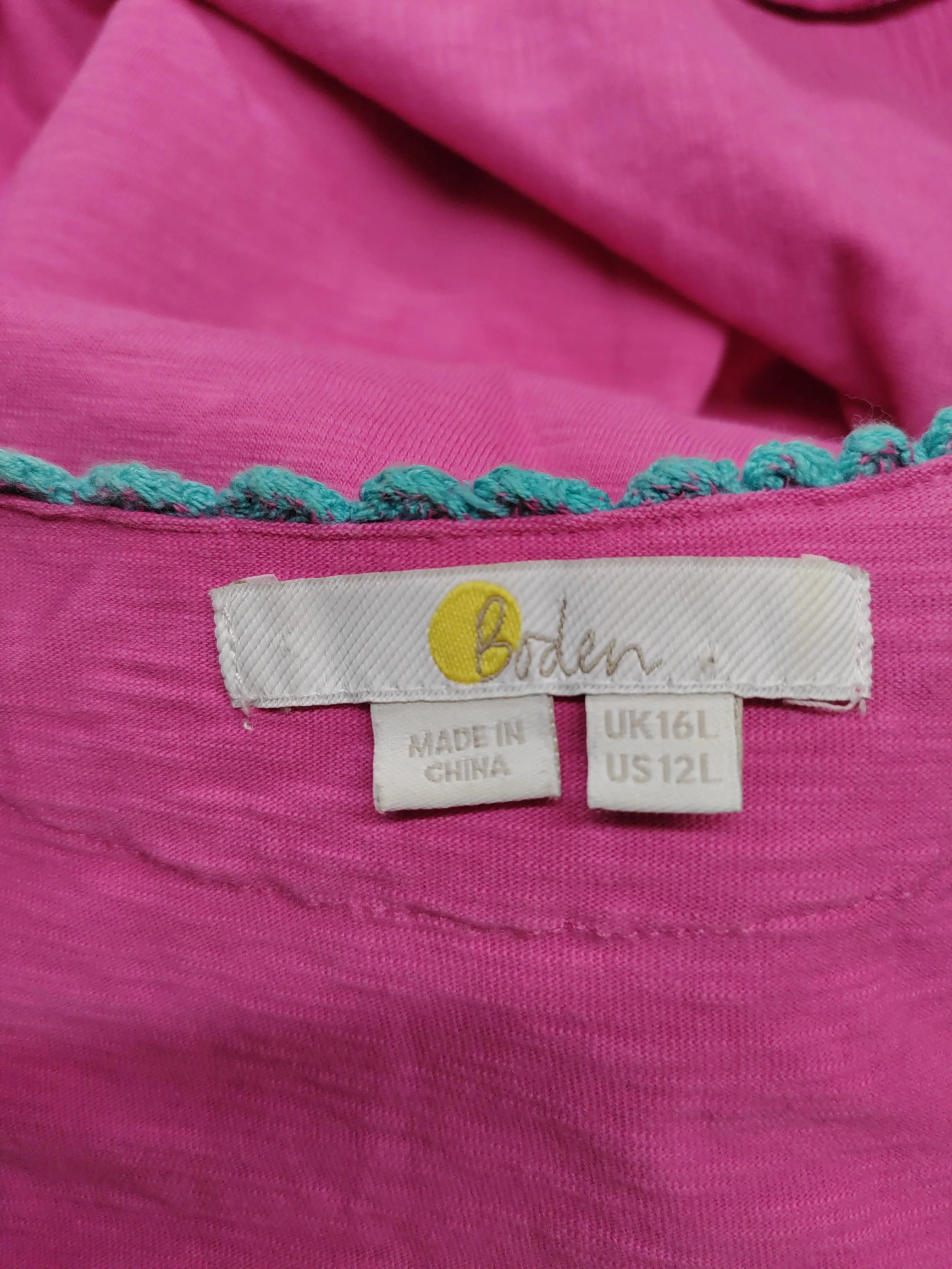 Boden T-Shirt Mini Dress UK16 in Pink - Image 5