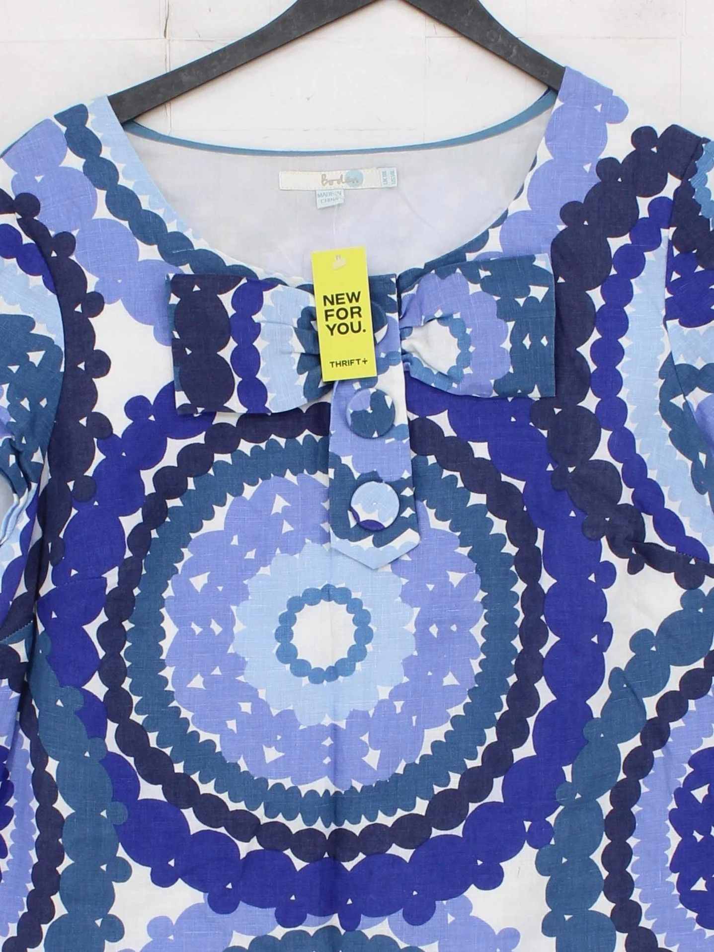 Boden T-Shirt Mini Dress UK18 in Blue - Image 3