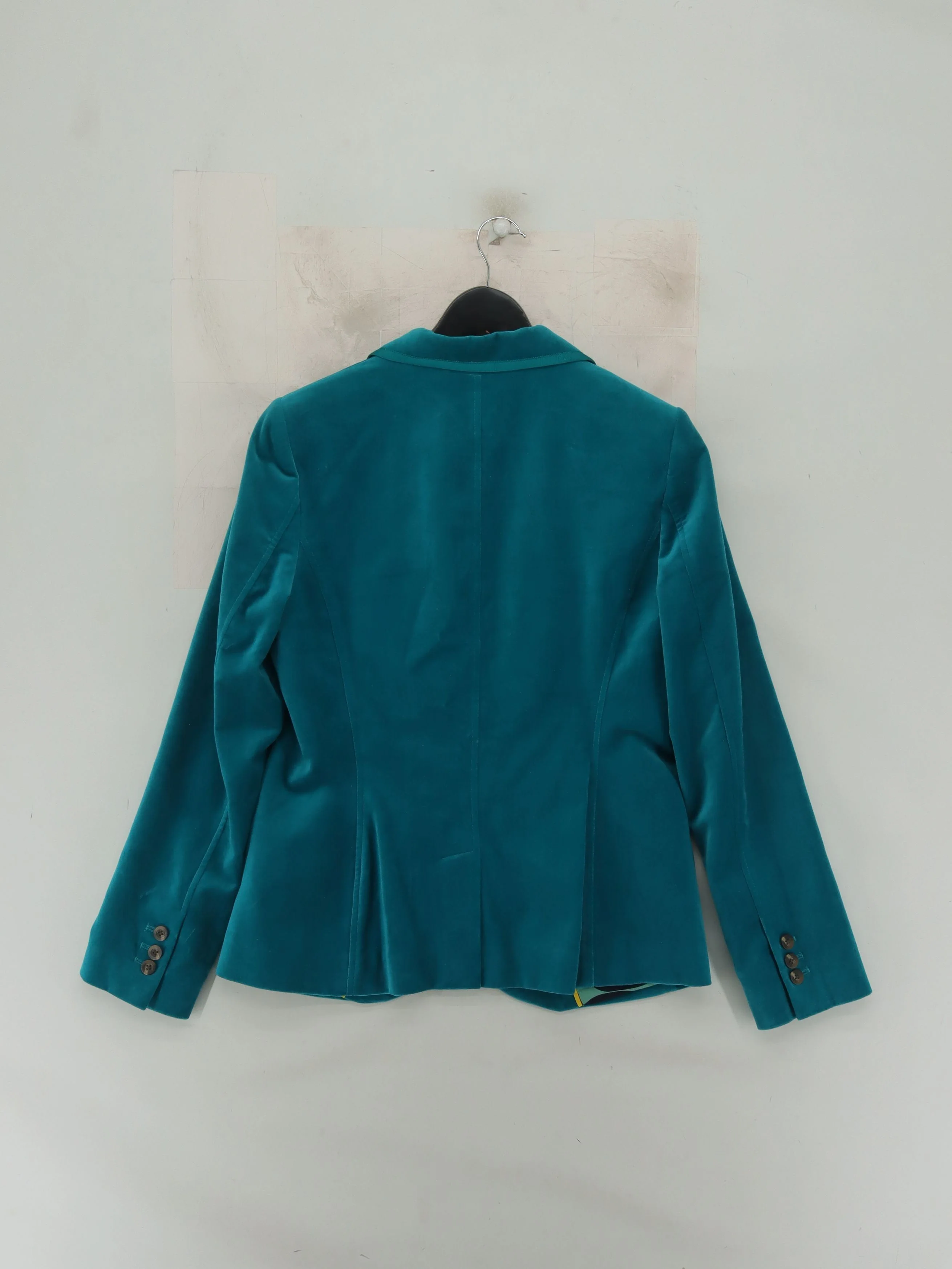 Boden Women's Blazer UK 12 Blue Cotton with Polyester Overcoat - Image 2