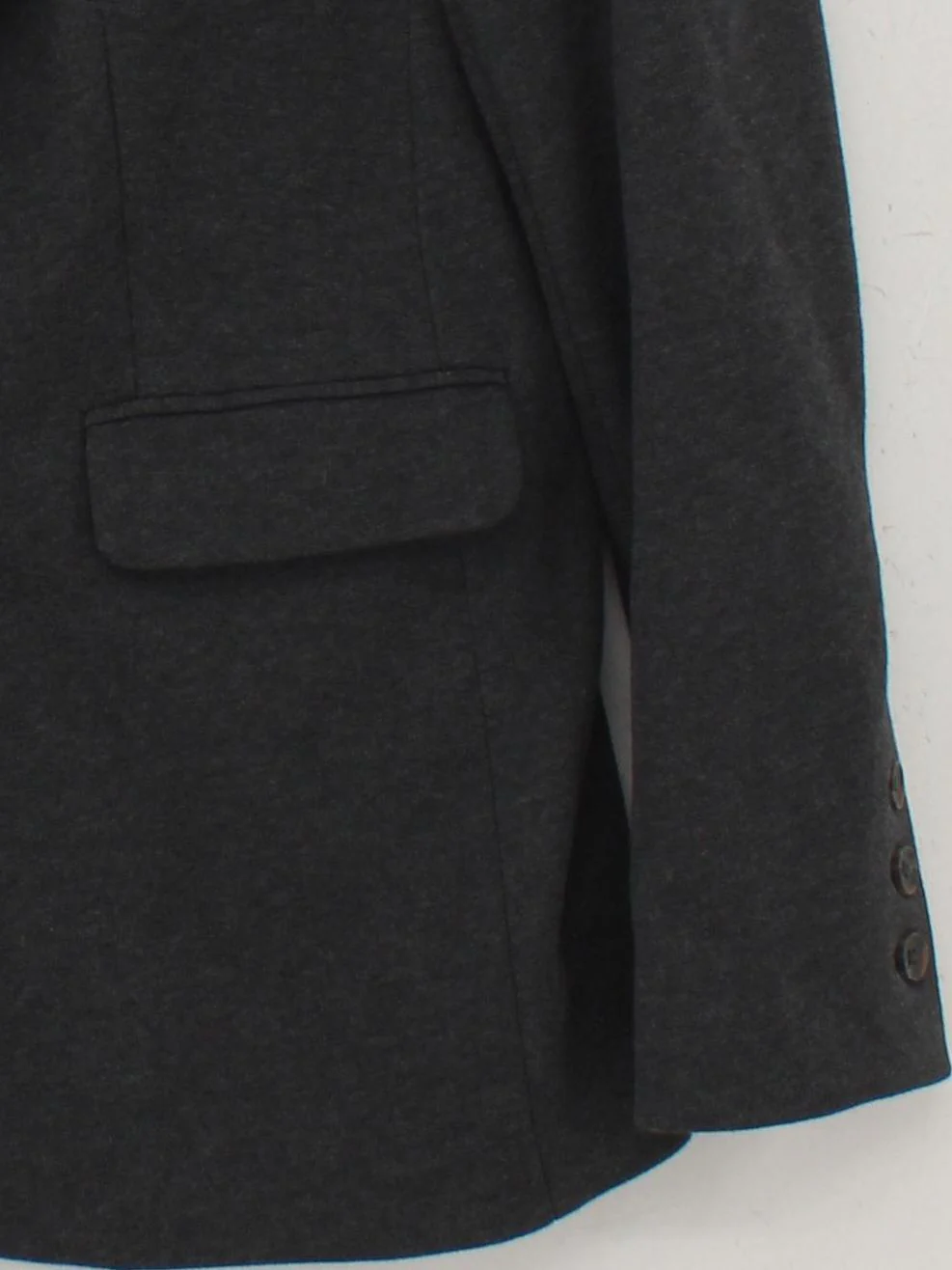 Boden Women's Blazer UK 12 Grey Cotton with Polyester, Elastane Overcoat - Image 4